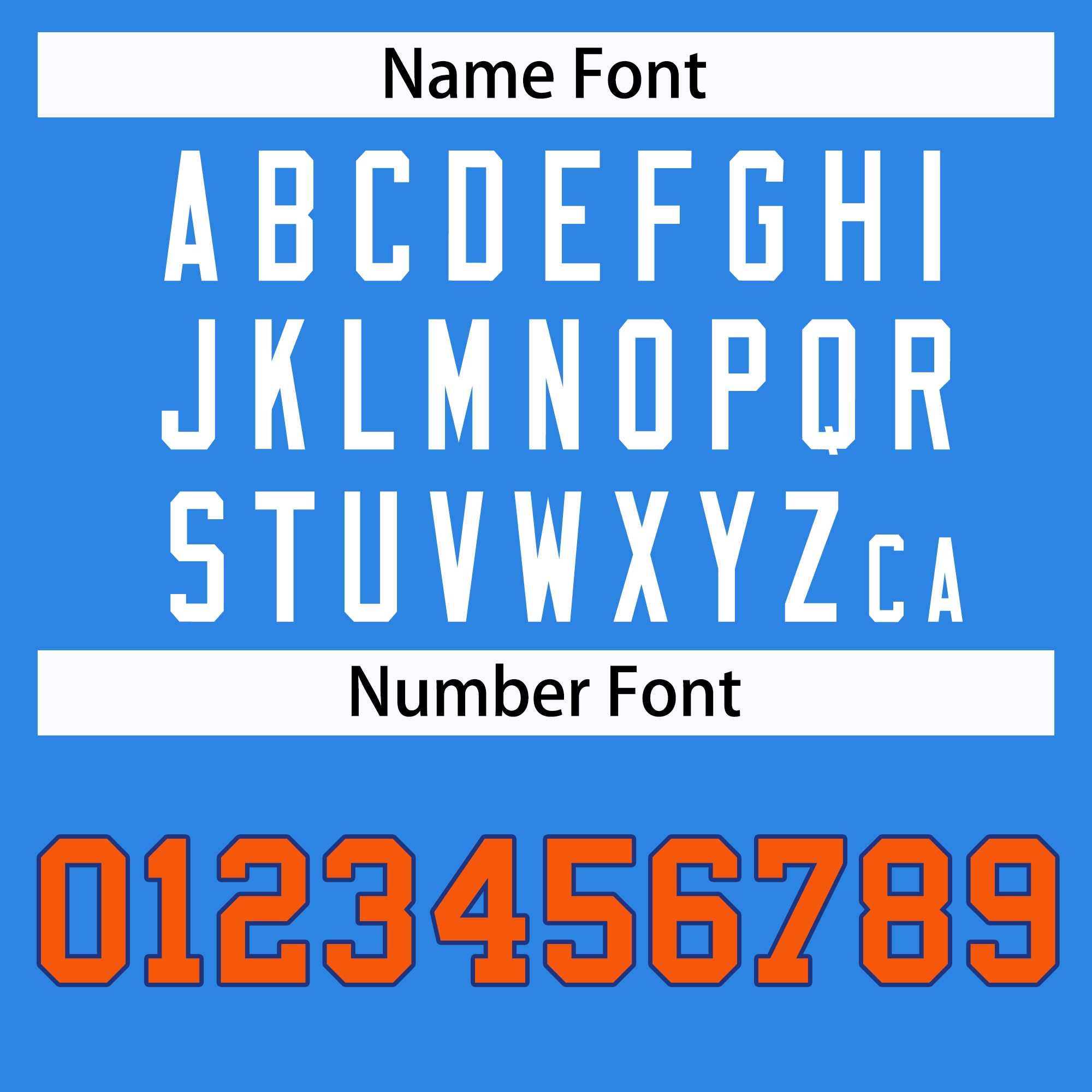 Custom Powder Blue Orange-Royal Classic Style Hockey Jersey | KXKSHOP