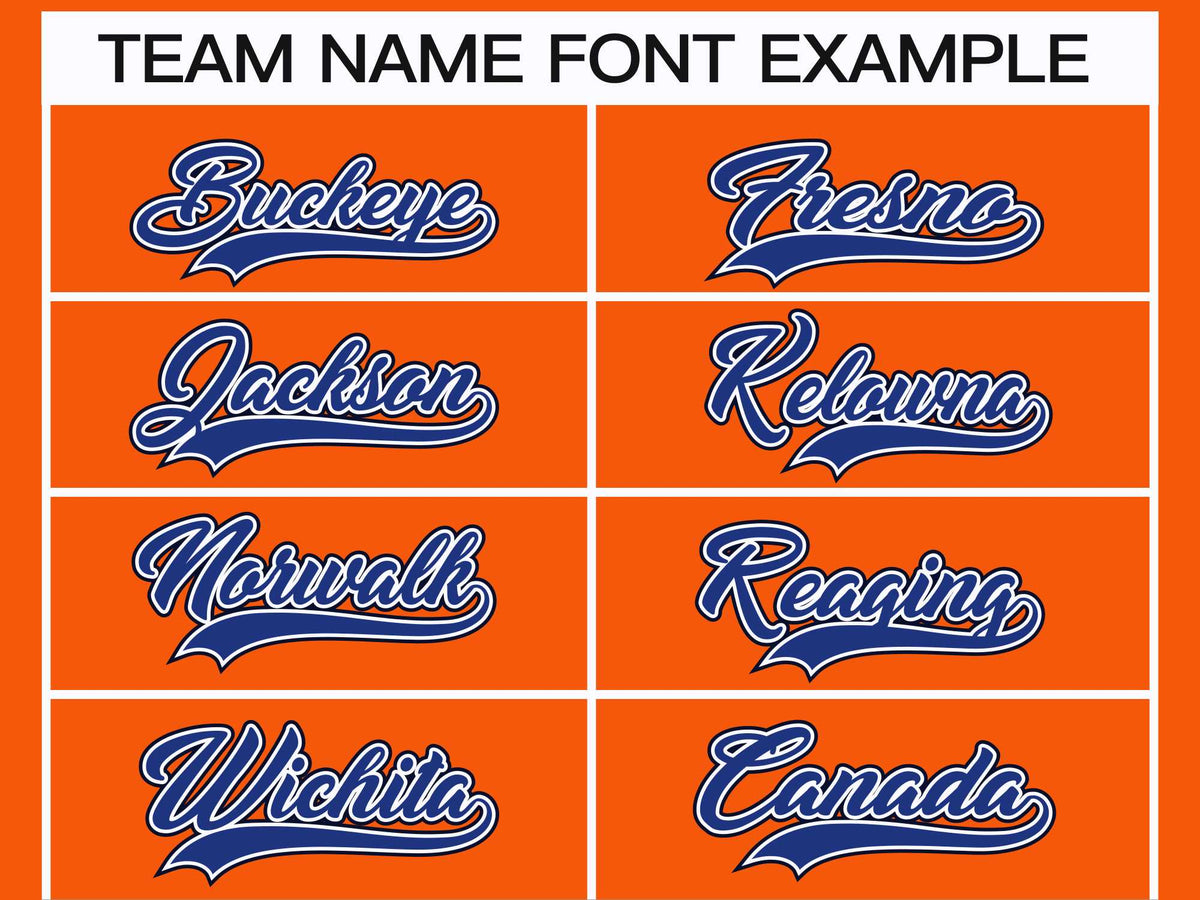 Custom Orange Royal White-Black Classic Style Hockey Jersey | KXKSHOP