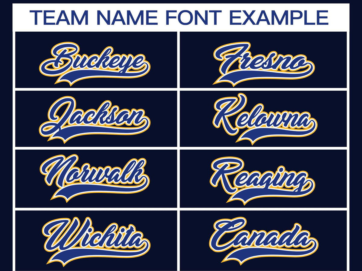 Custom Navy Royal White-Gold Classic Style Hockey Jersey | KXKSHOP