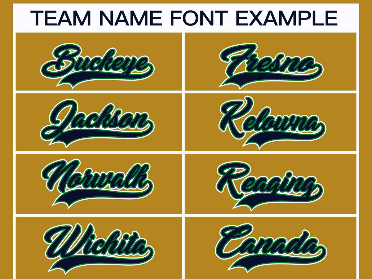 Custom Old Gold Navy Kelly Green-White Classic Style Hockey Jersey | KXKSHOP