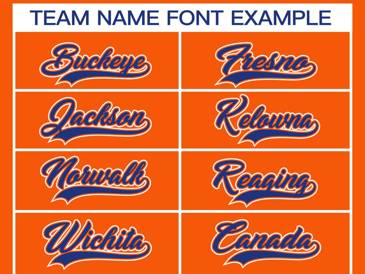 Custom Orange Royal Orange-White Classic Style Hockey Jersey | KXKSHOP