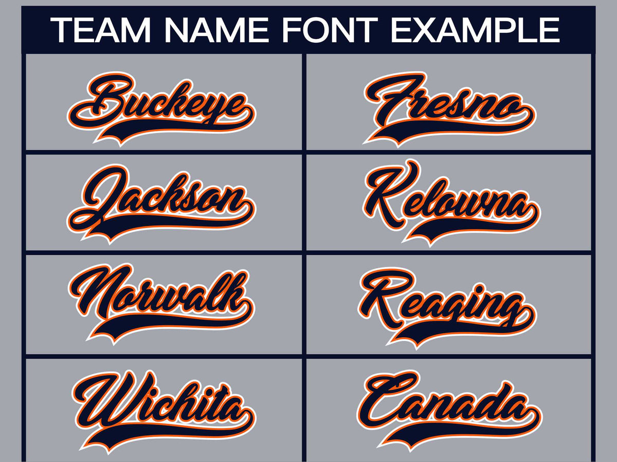 Custom Gray Navy Orange-White Classic Style Hockey Jersey | KXKSHOP