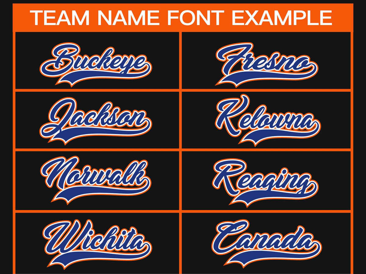 Custom Black Royal White-Orange Classic Style Hockey Jersey | KXKSHOP