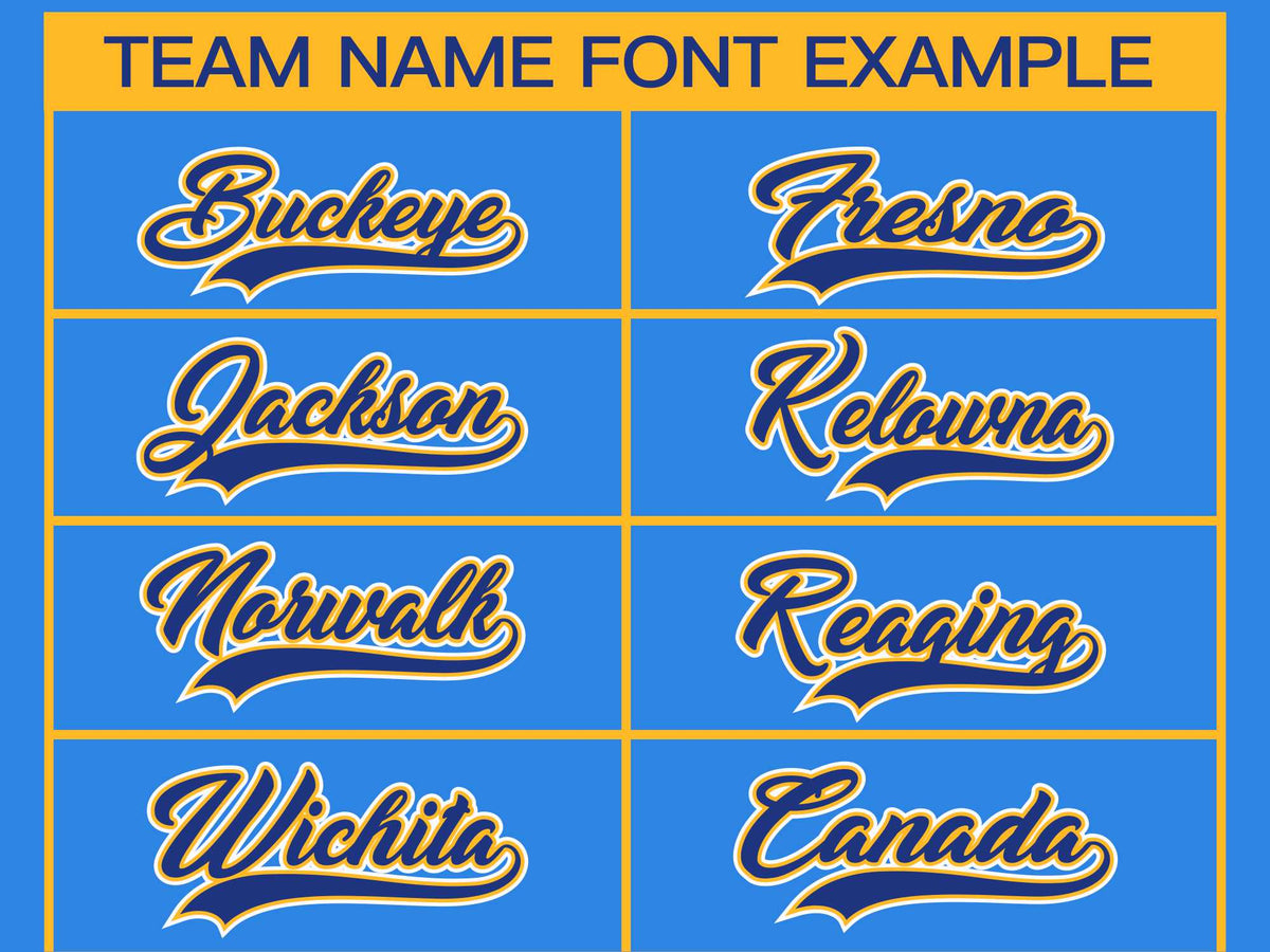 Custom Powder Blue Royal Gold-White Classic Style Hockey Jersey | KXKSHOP