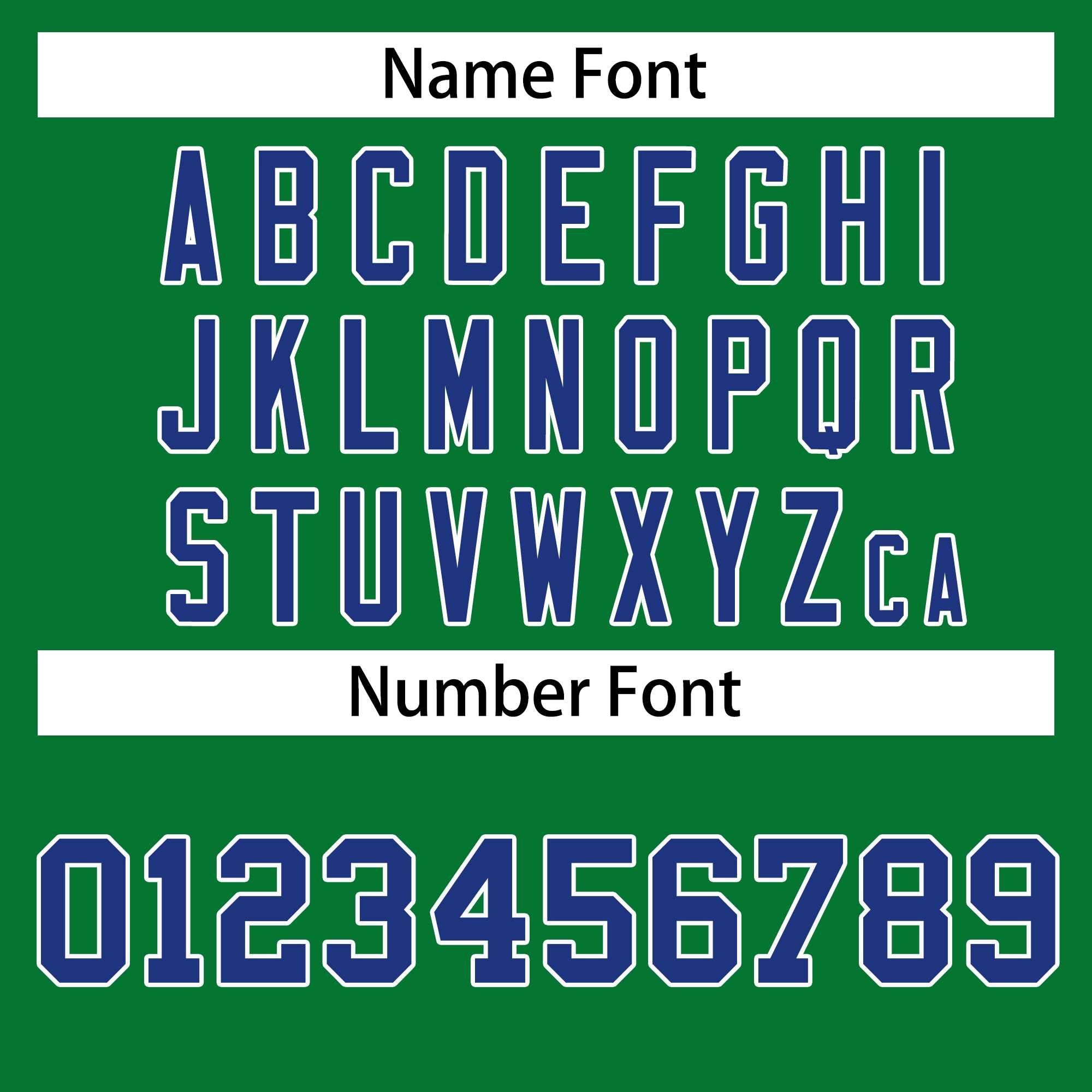 Custom Kelly Green Royal-White Classic Style Hockey Jersey | KXKSHOP