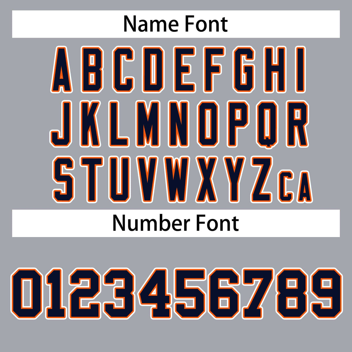 Custom Gray Navy Orange-White Classic Style Hockey Jersey | KXKSHOP