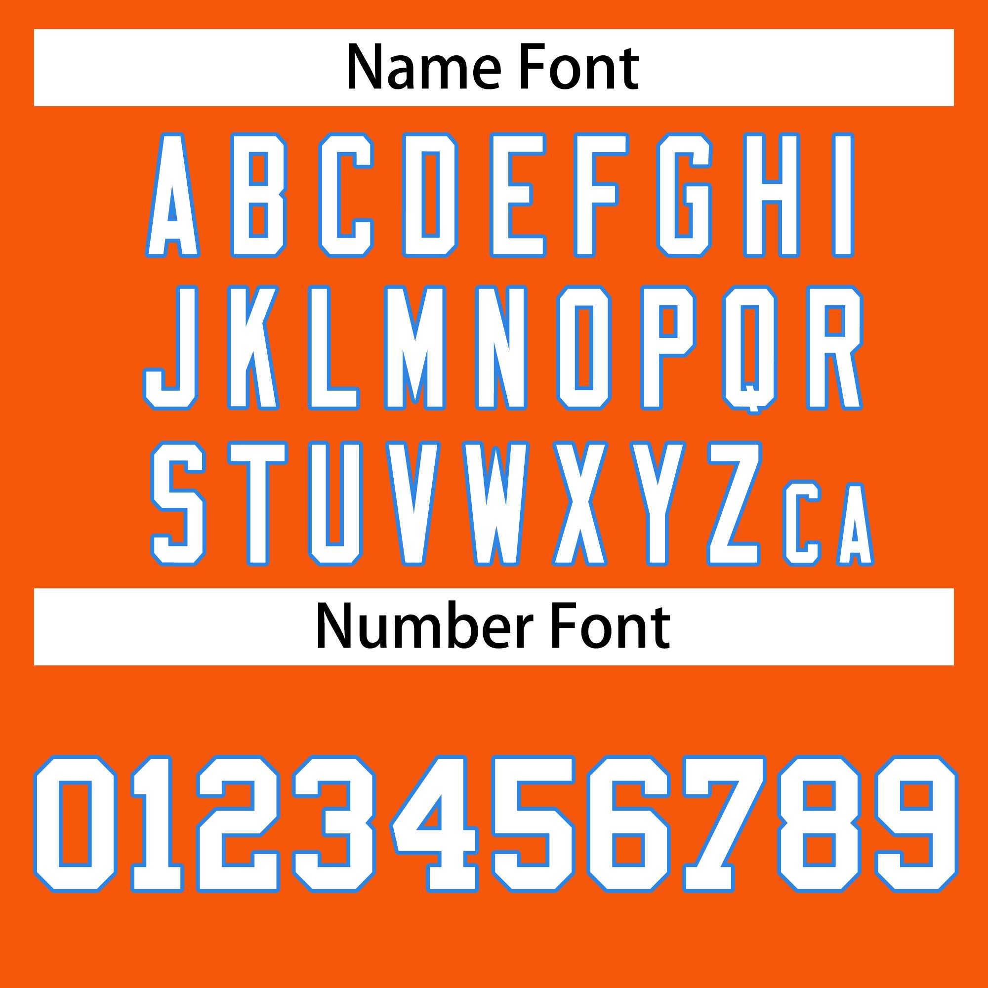 Custom Orange White-Powder Blue Classic Style Hockey Jersey | KXKSHOP