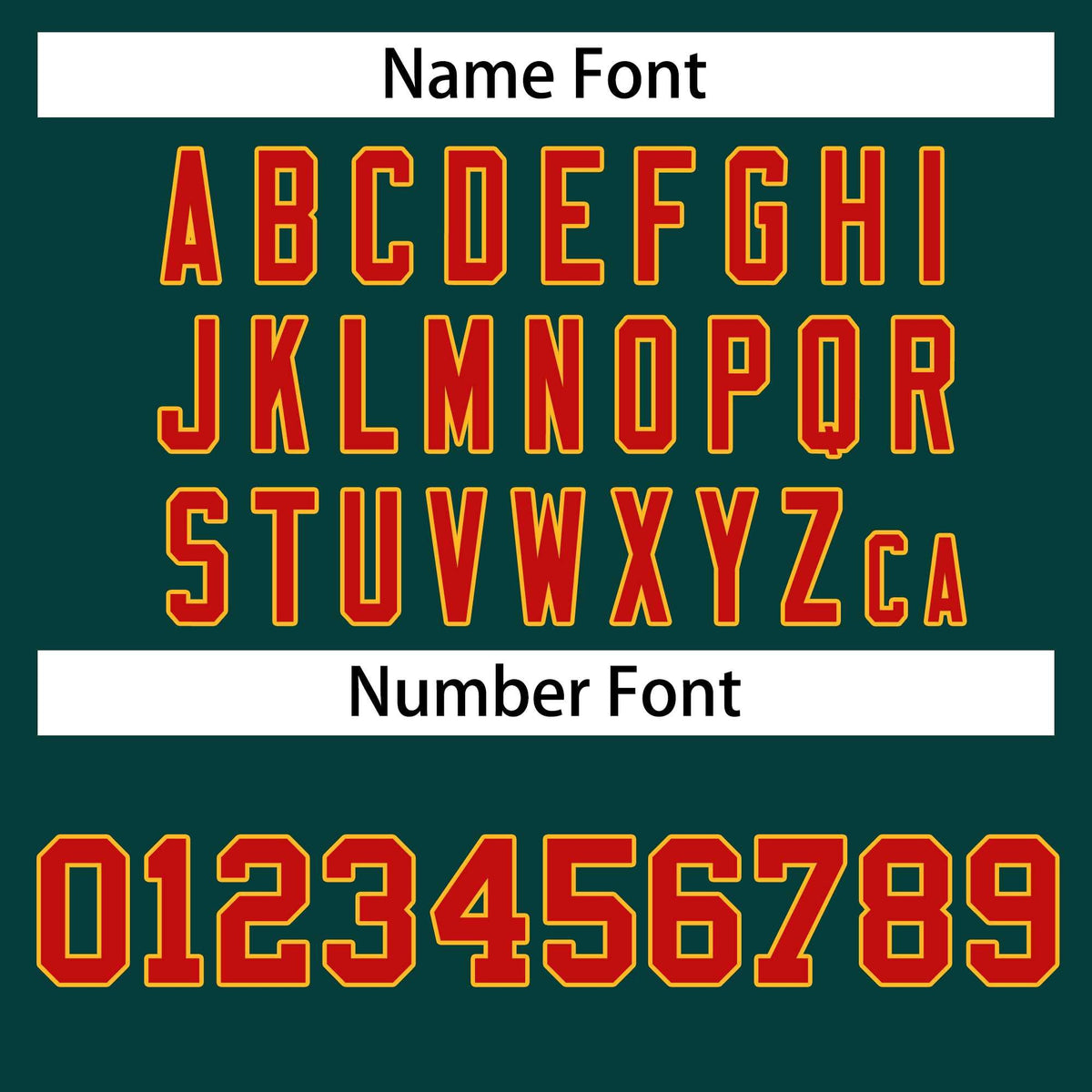 Custom Midnight Green Red-Gold Classic Style Hockey Jersey | KXKSHOP