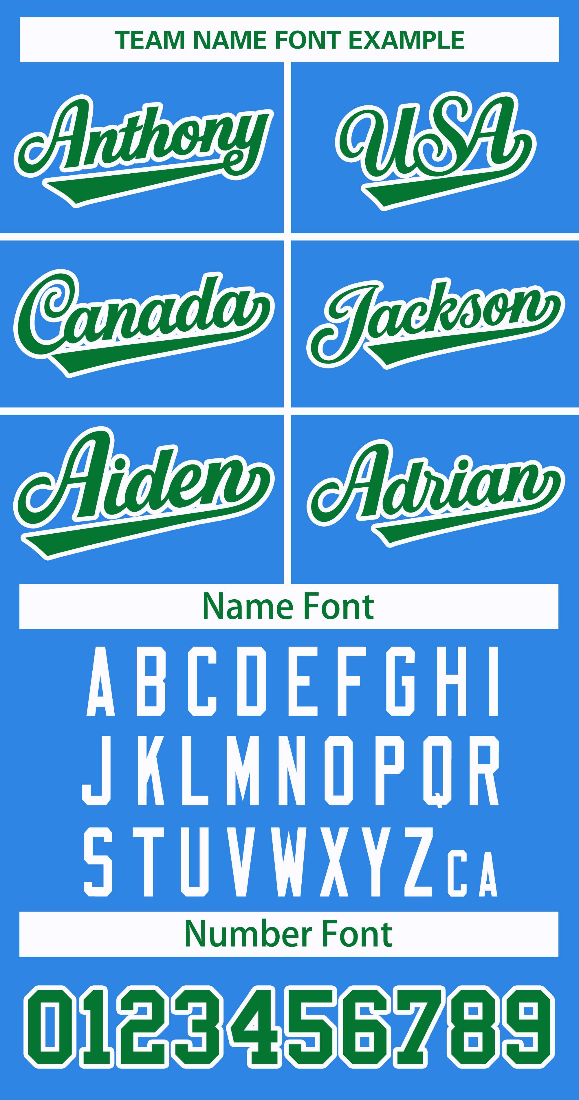 Custom Powder Blue Kelly Green-White Classic Style Hockey Jersey | KXKSHOP