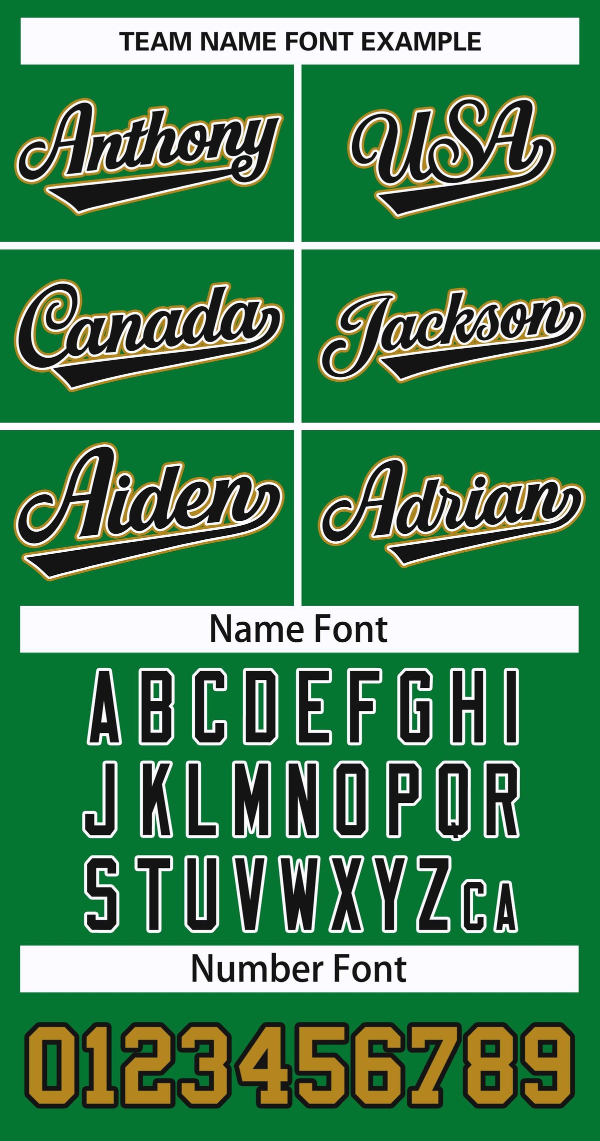 Custom Kelly Green Black White-Old Gold Classic Style Hockey Jersey | KXKSHOP