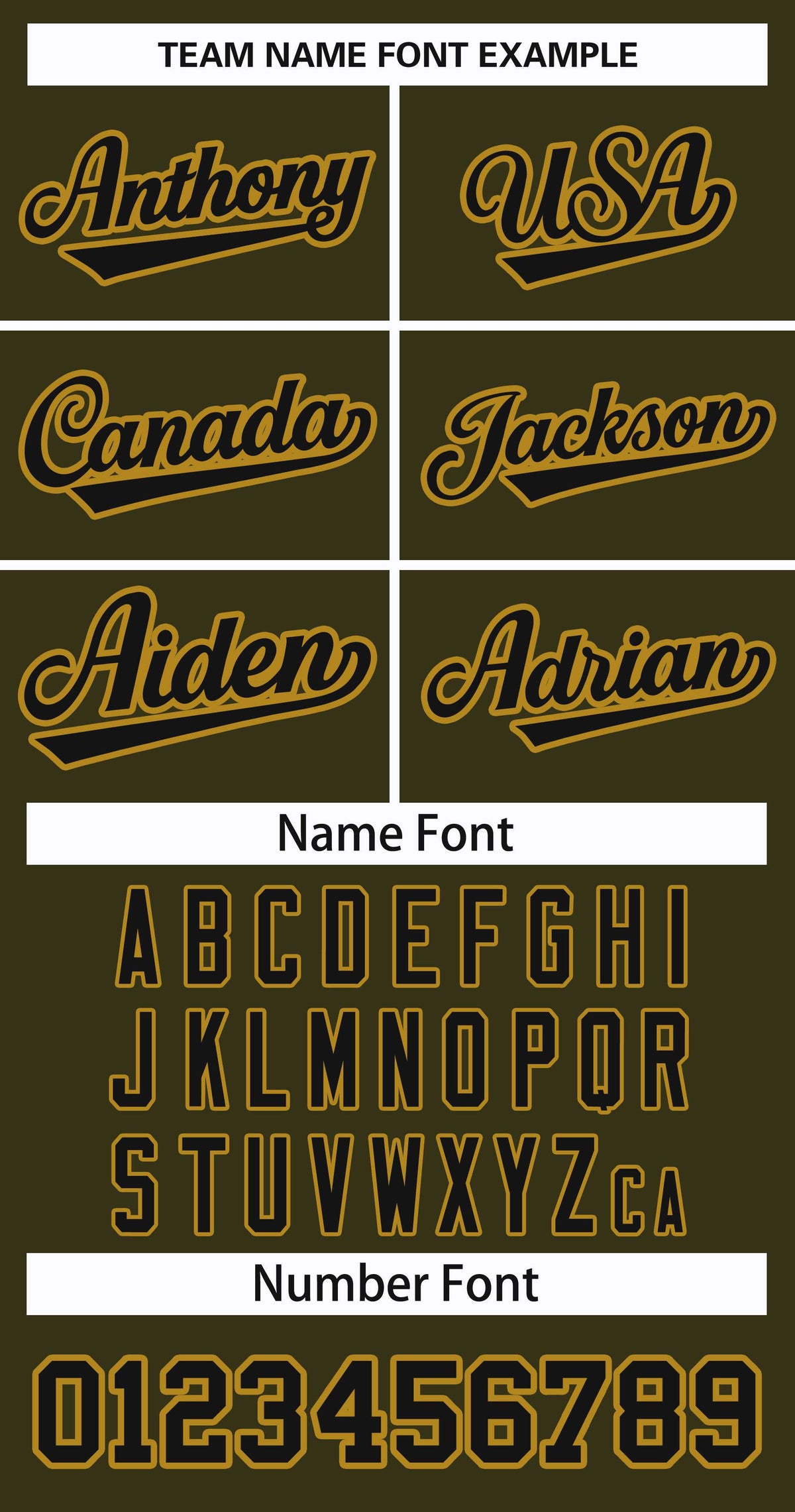 Custom Olive Black-Old Gold Classic Style Hockey Jersey | KXKSHOP