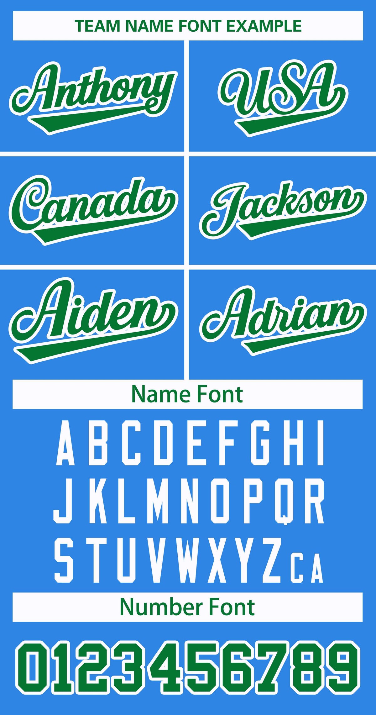 Custom Powder Blue Kelly Green-White Classic Style Hockey Jersey | KXKSHOP