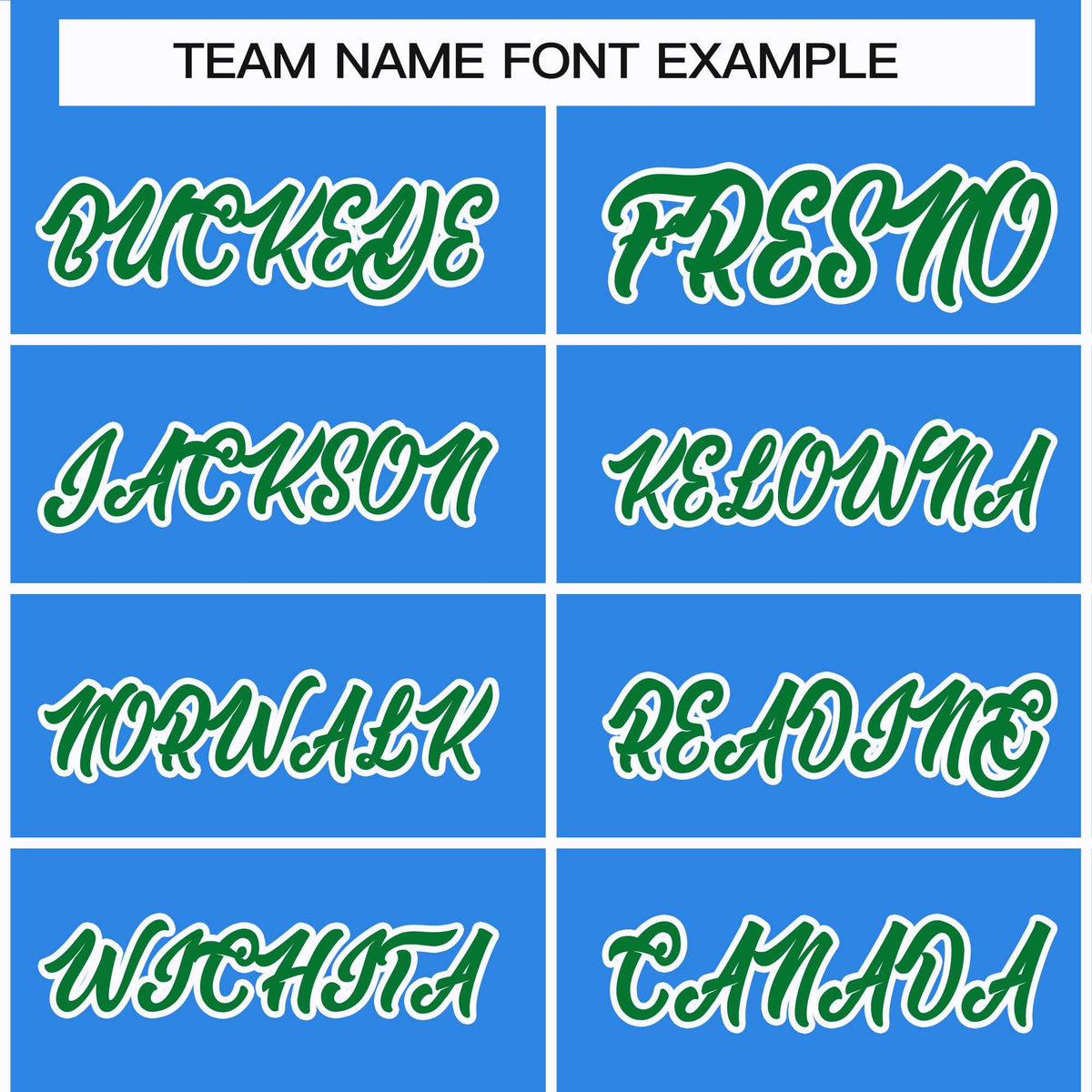 Custom Powder Blue Kelly Green-White Classic Style Hockey Jersey | KXKSHOP