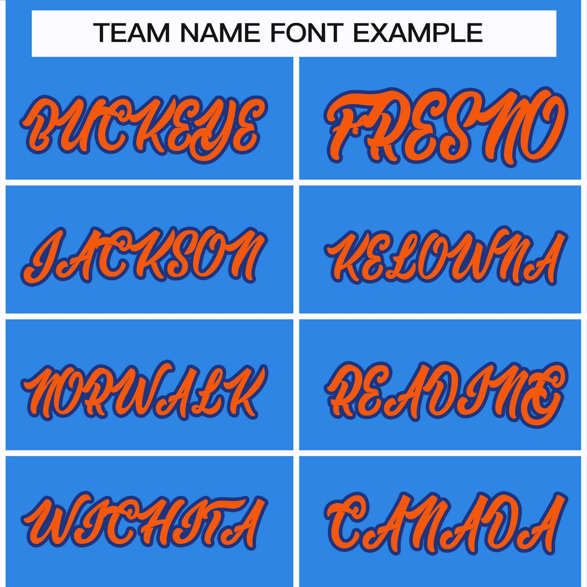 Custom Powder Blue Orange-Royal Classic Style Hockey Jersey | KXKSHOP