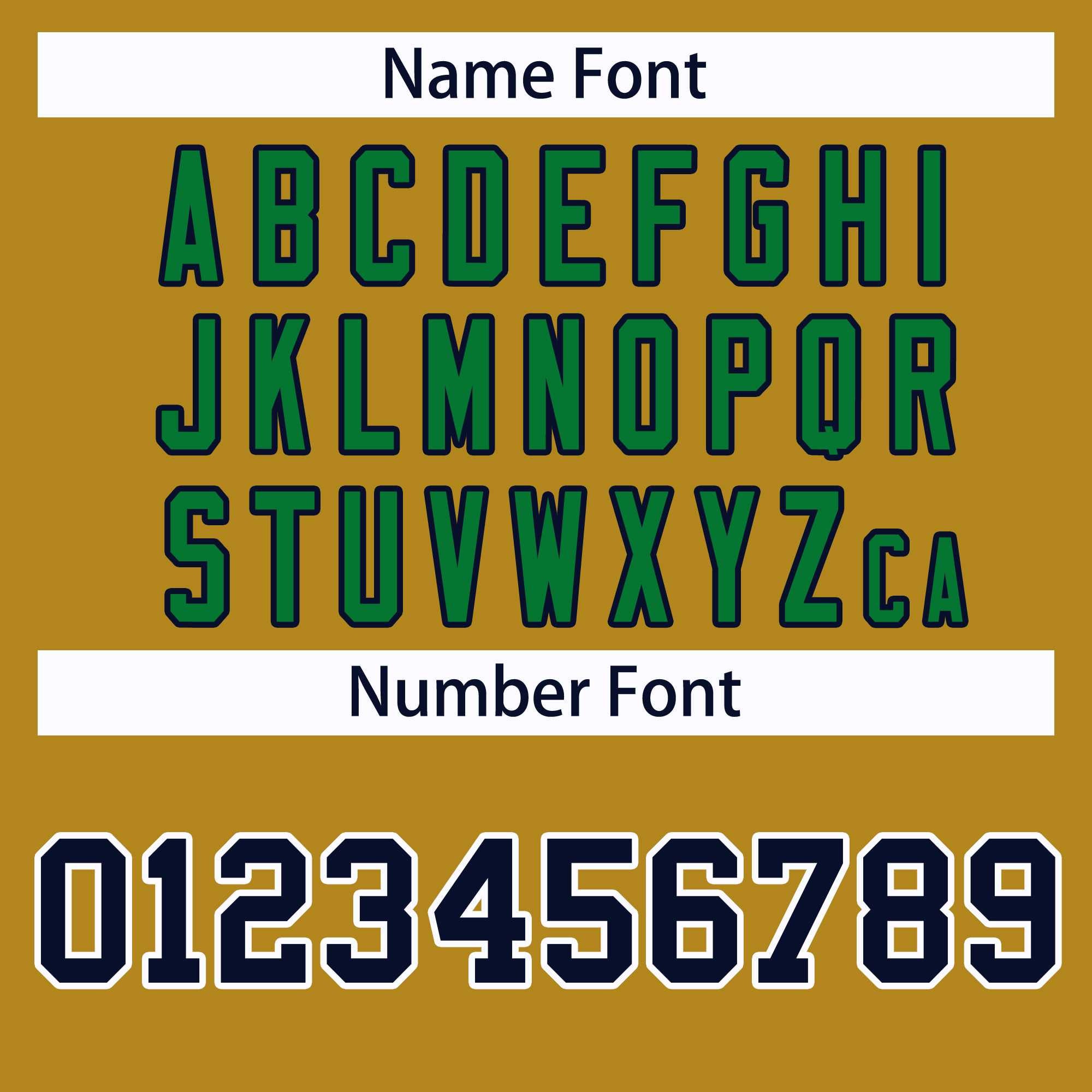 Custom Old Gold Navy Kelly Green-White Classic Style Hockey Jersey | KXKSHOP