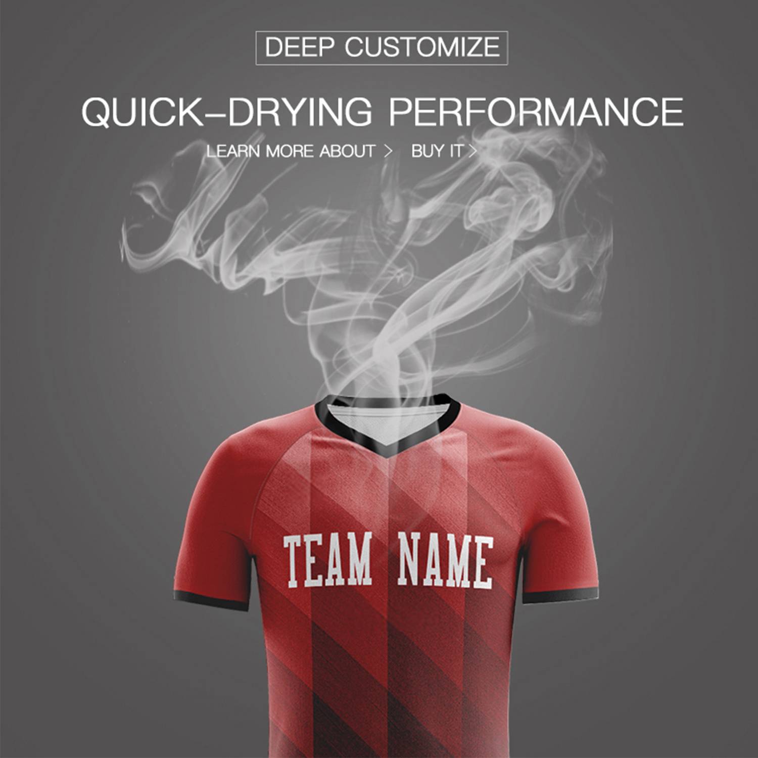 Custom Red White Casual Outdoor Football Kits Jersey