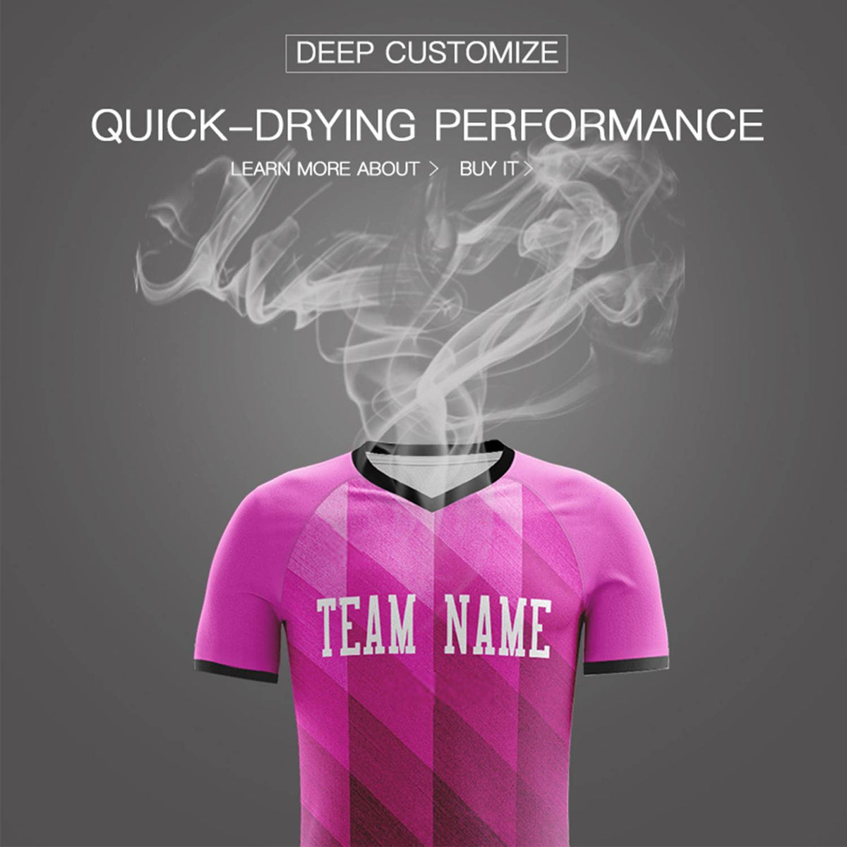 Benutzerdefiniertes rosa-weißes Outdoor-Fußballtrikot