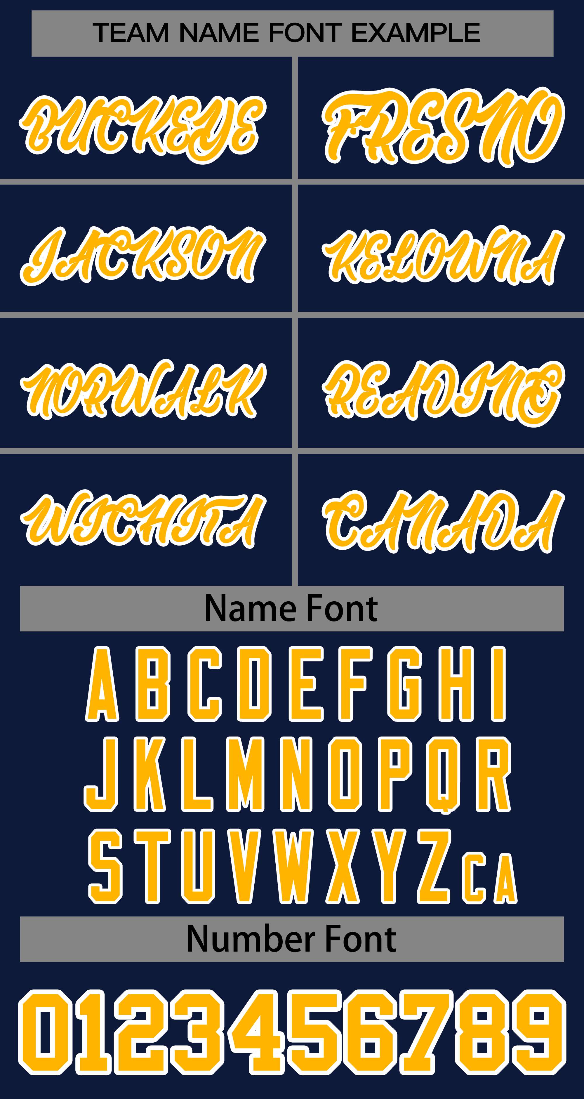 Custom Navy Yellow-White Classic Style Baseball Jersey For Women