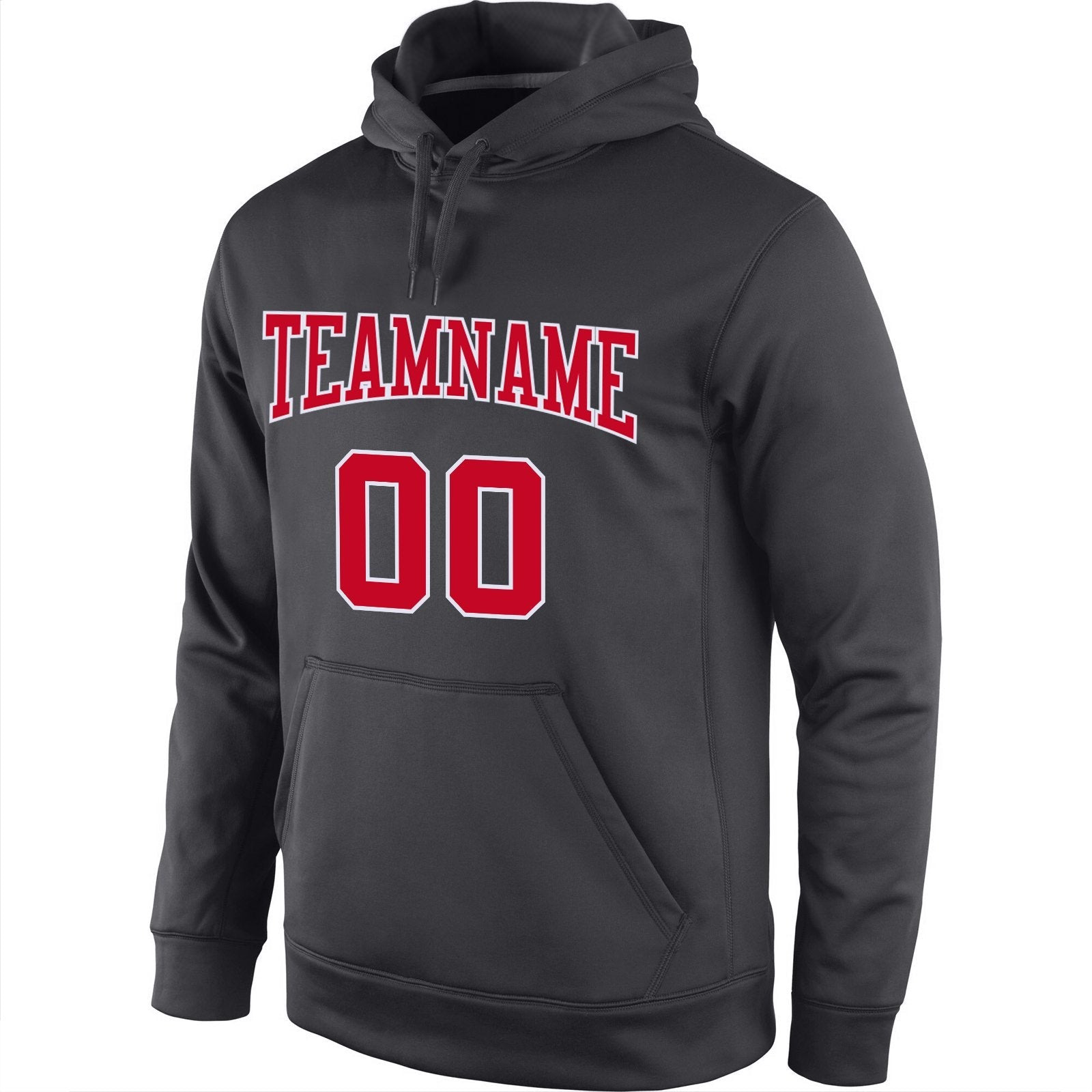 Custom Black Red-White Classic Style Pullover Sport Fashion Hoodie Uniform| KXKSHOP