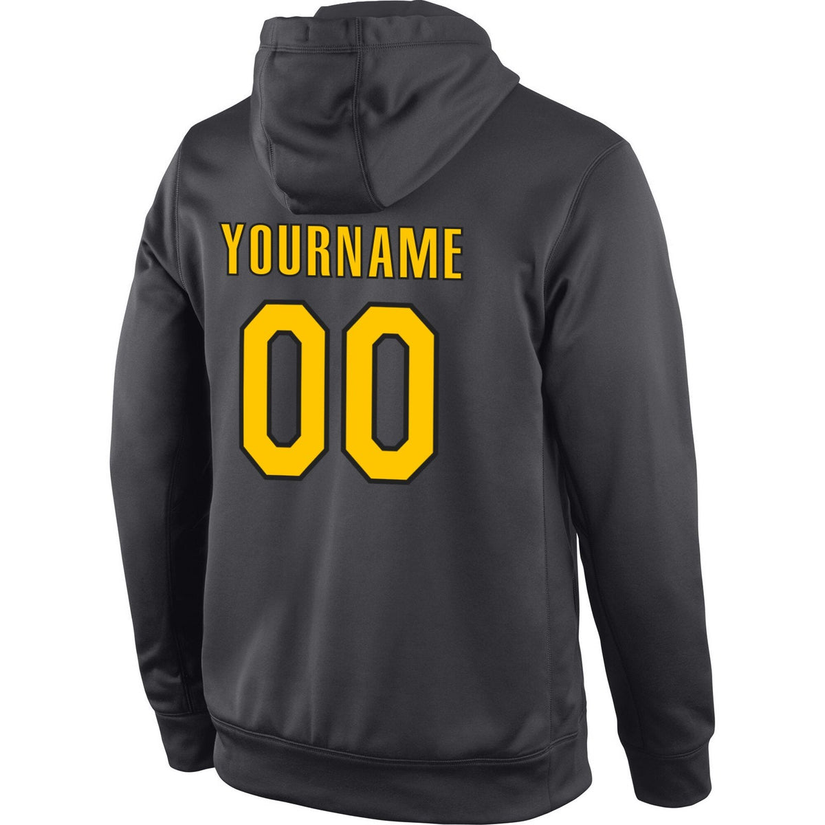Custom Black Yellow Classic Style Pullover Sport Fashion Hoodie Uniform| KXKSHOP
