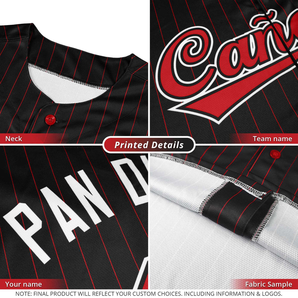 Custom White Burgundy Stripe Fashion Authentic Baseball Jersey