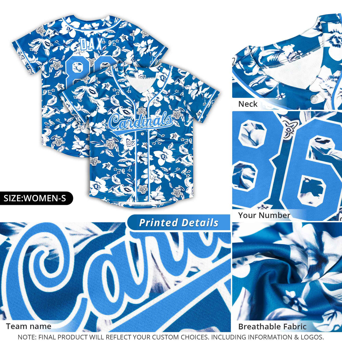 Custom Yellow Gold-White Graffiti Pattern Authentic Flower Baseball Jersey