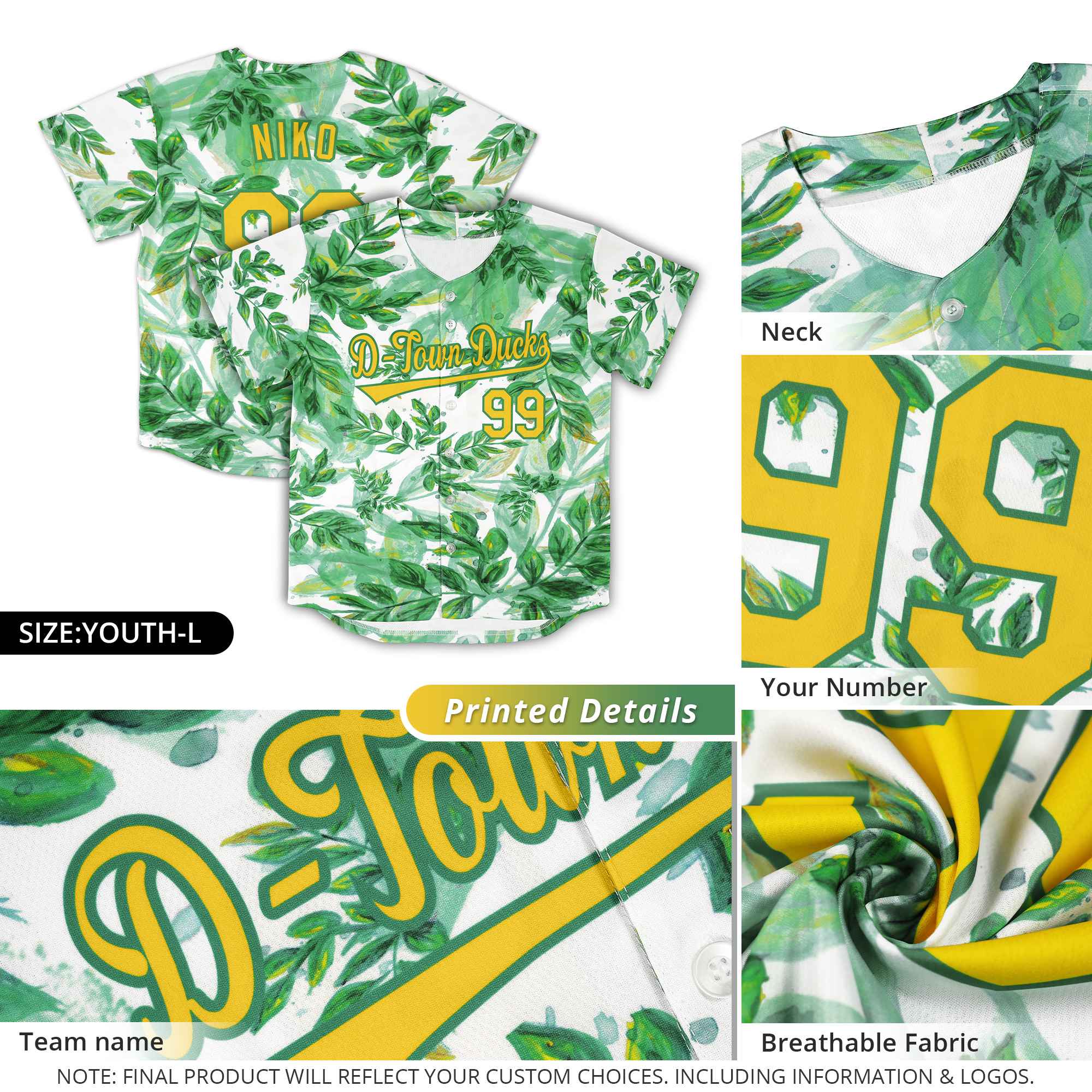 Custom Kelly Green Yellow-Green Graffiti Pattern Authentic Baseball Jersey