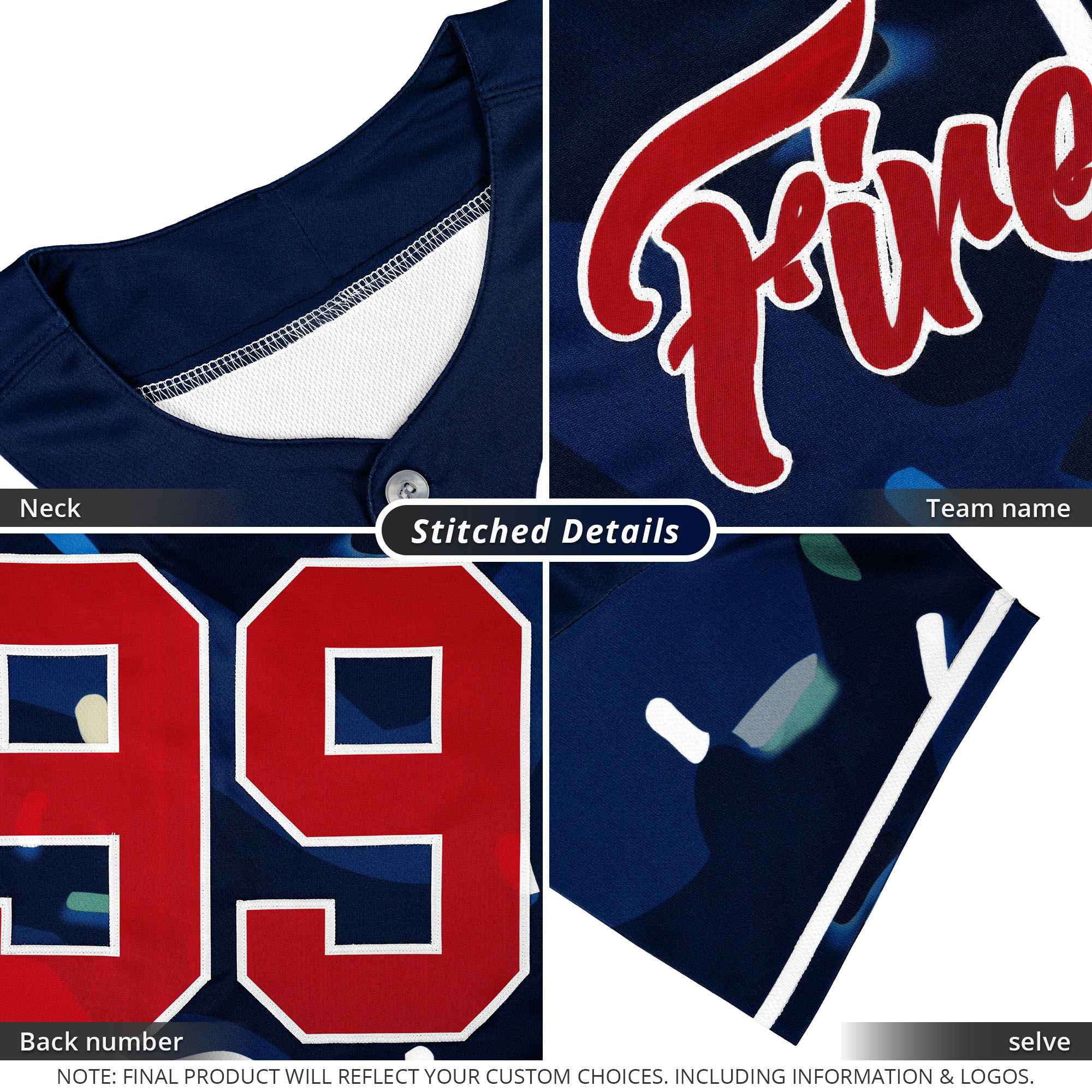 Custom Crimson Ice Cream Cone Graffiti Pattern Fashion Authentic Baseball Jersey| KXKSHOP