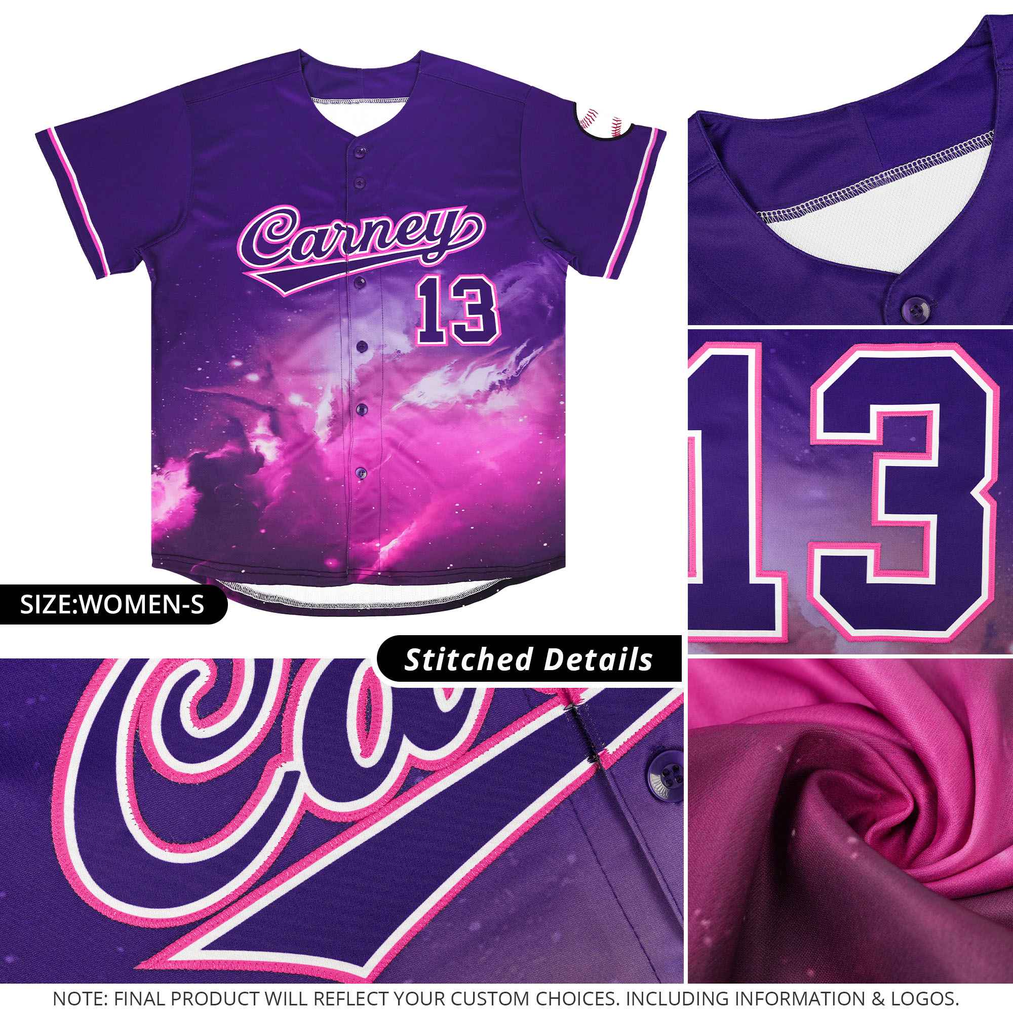 Custom Navy Personalized Starburst Pattern Authentic Baseball Jersey| KXKSHOP