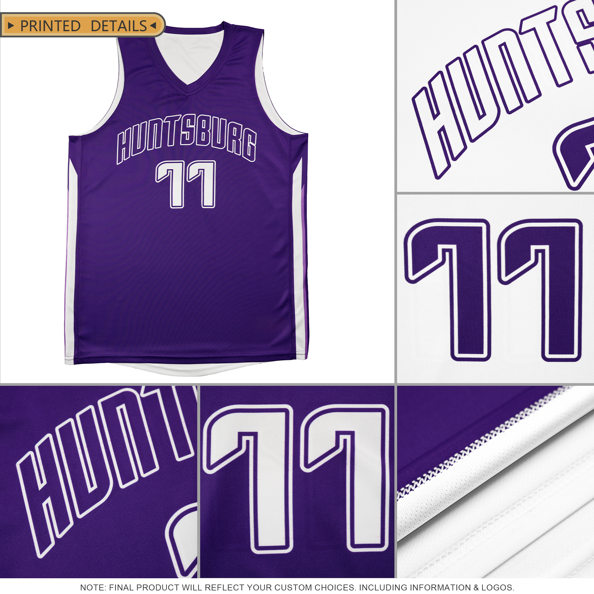 Custom Navy White Double Side Tops Men/Boy Basketball Jersey