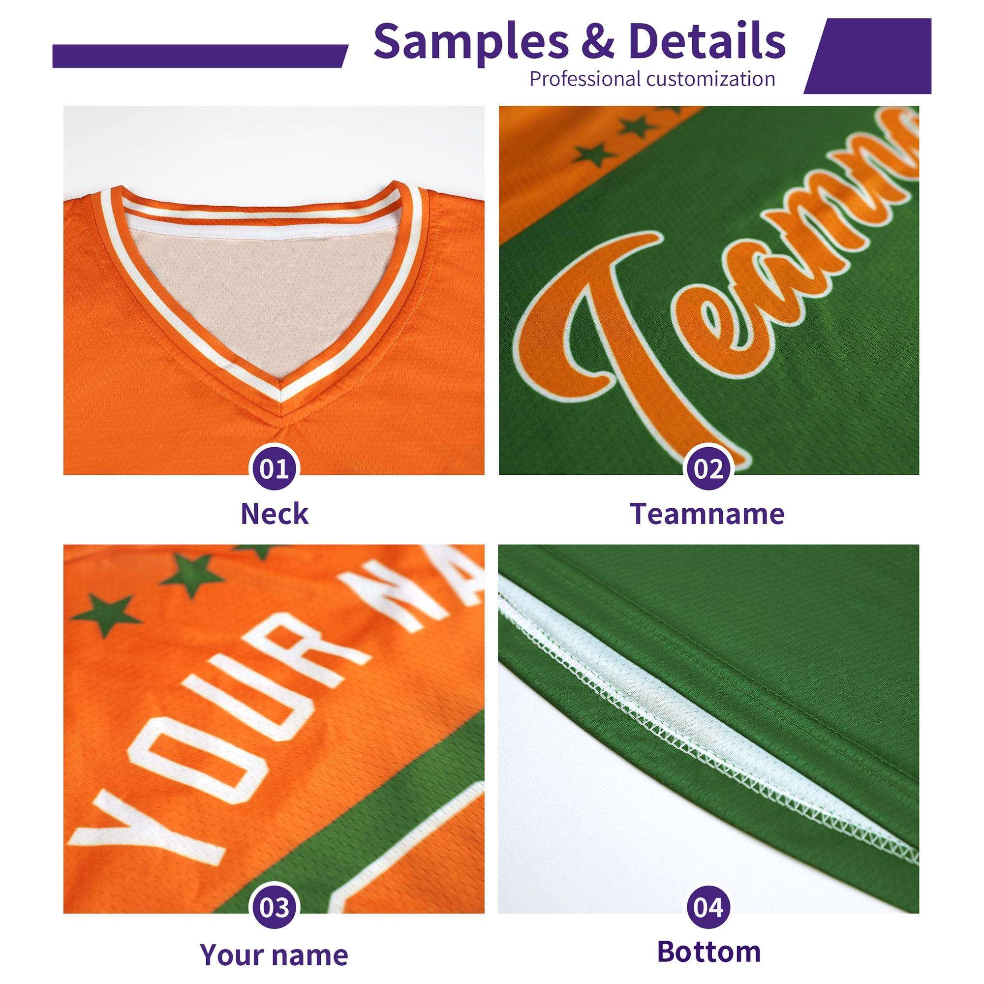 Custom Orange Black Classic Sets Sports Uniform Basketball Jersey