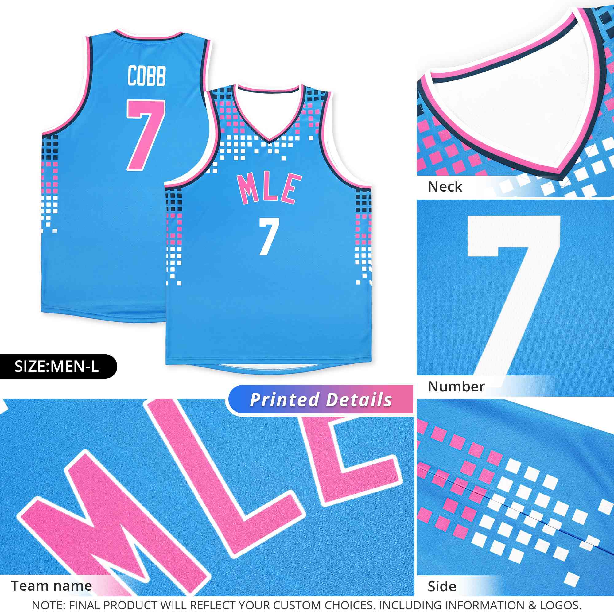 Custom Purple Square Grid Graffiti Pattern Sports Uniform Basketball Jersey