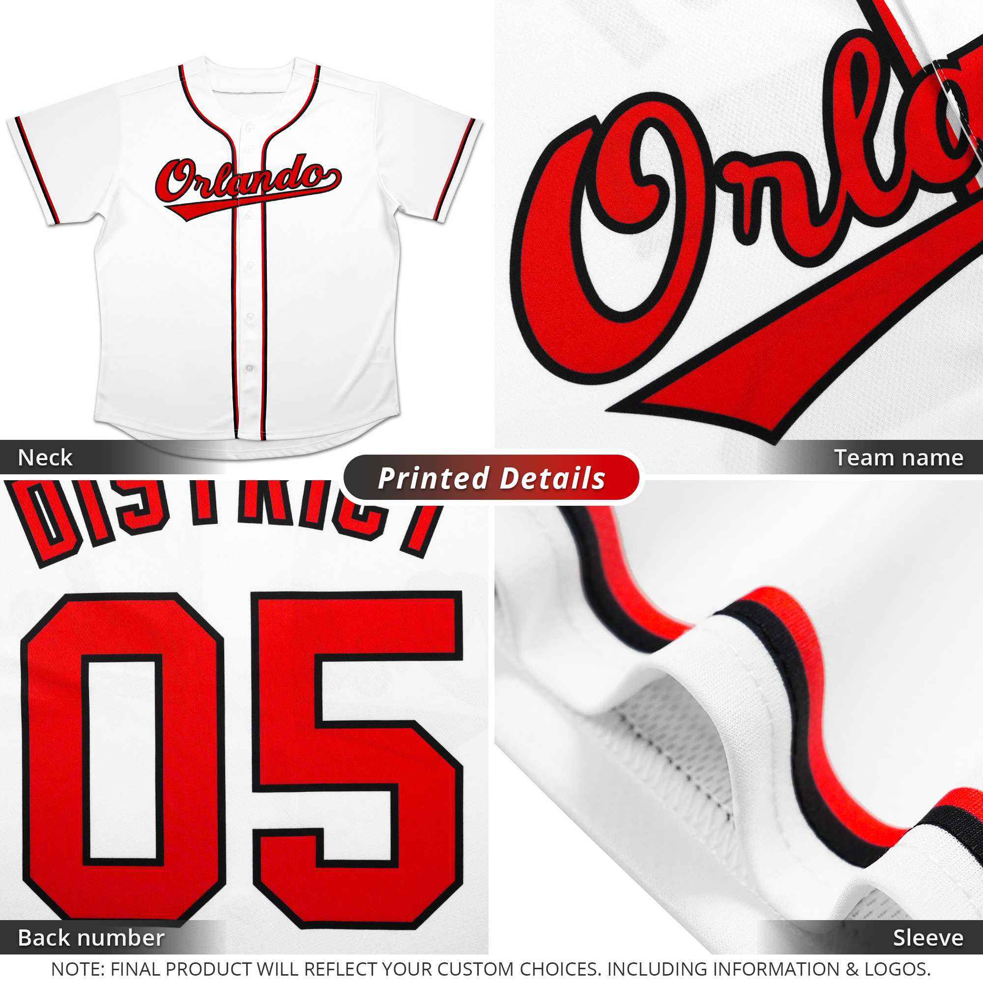 Custom Red Navy-White Classic Style Baseball Jersey For Women