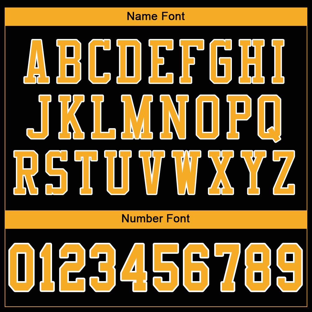 Custom Black Gold-White Classic Style Mesh Authentic American Football Jersey| KXKSHOP