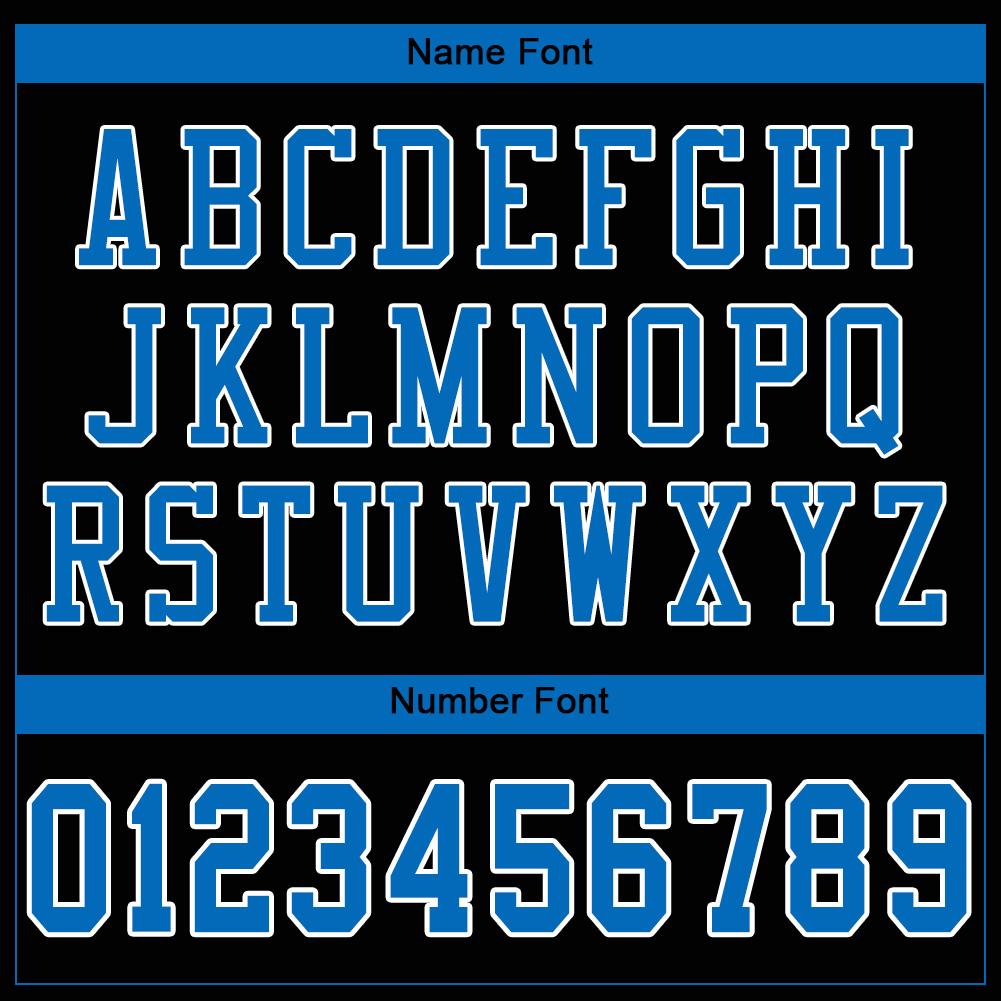 Custom Black Panther Blue-White Classic Style Mesh Authentic American Football Jersey| KXKSHOP