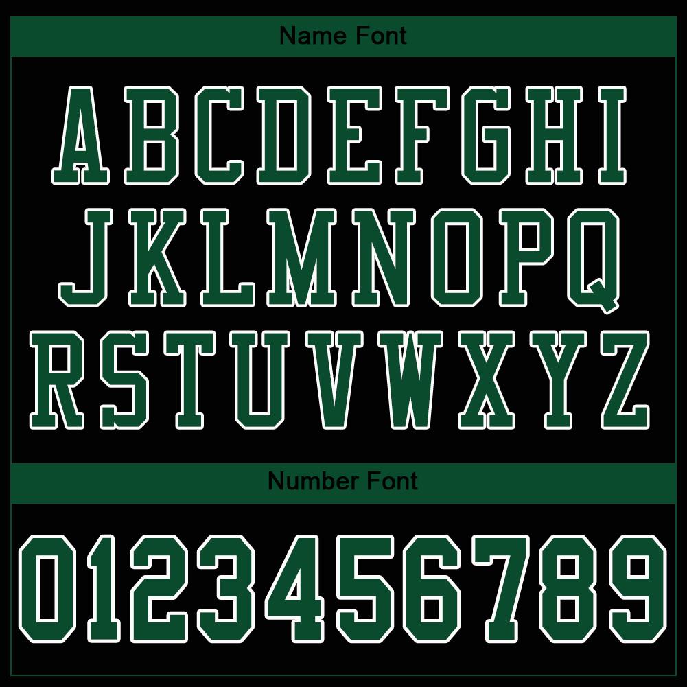 Custom Black Gotham Green-White Classic Style Mesh Authentic American Football Jersey| KXKSHOP