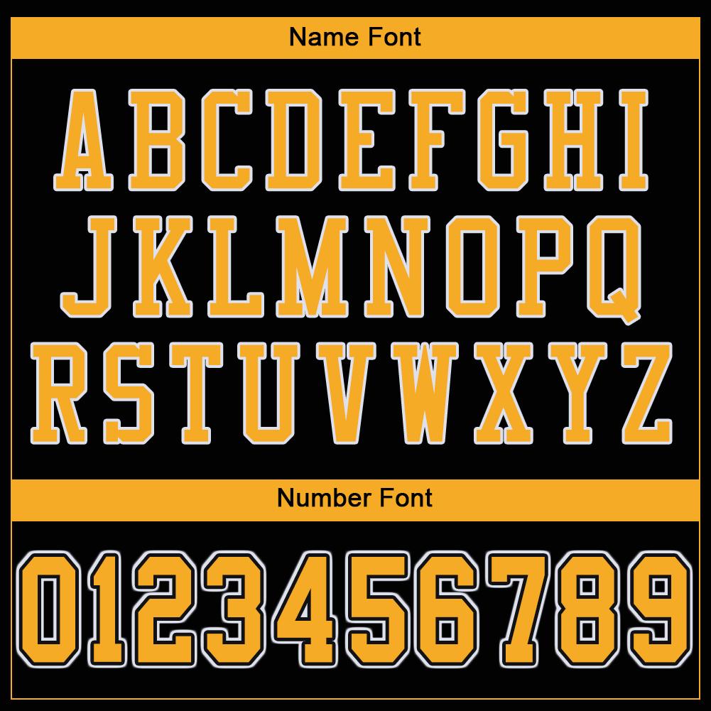 Custom Black Gold-White Classic Style Mesh Authentic American Football Jersey| KXKSHOP