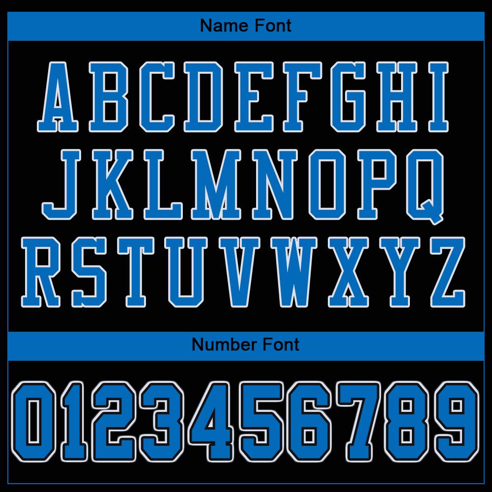 Custom Black Panther Blue-White Classic Style Mesh Authentic American Football Jersey| KXKSHOP
