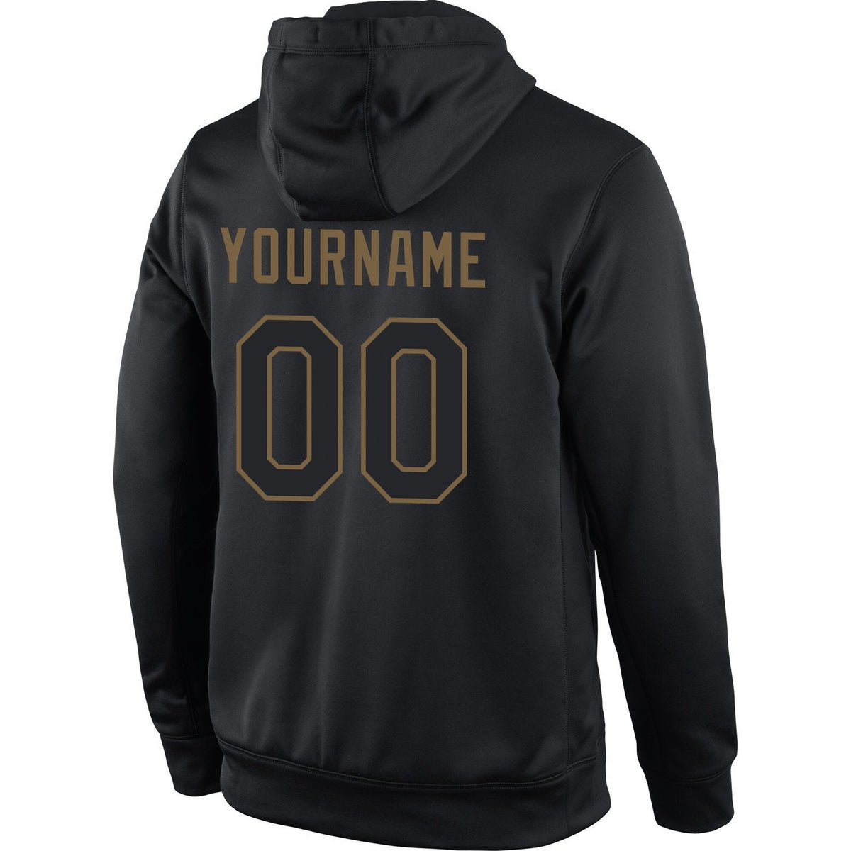 Custom Black Gold Classic Style Pullover Sport Fashion Hoodie Uniform| KXKSHOP