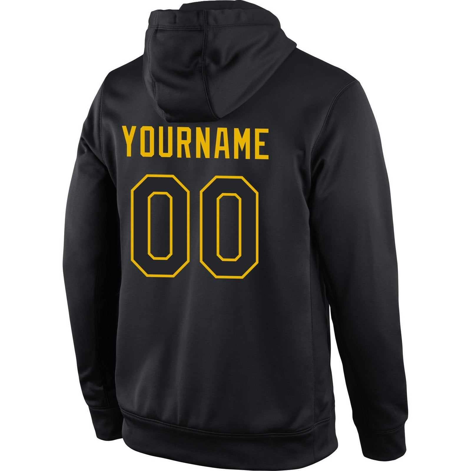 Custom Black Yellow Classic Style Pullover Sport Fashion Hoodie Uniform| KXKSHOP