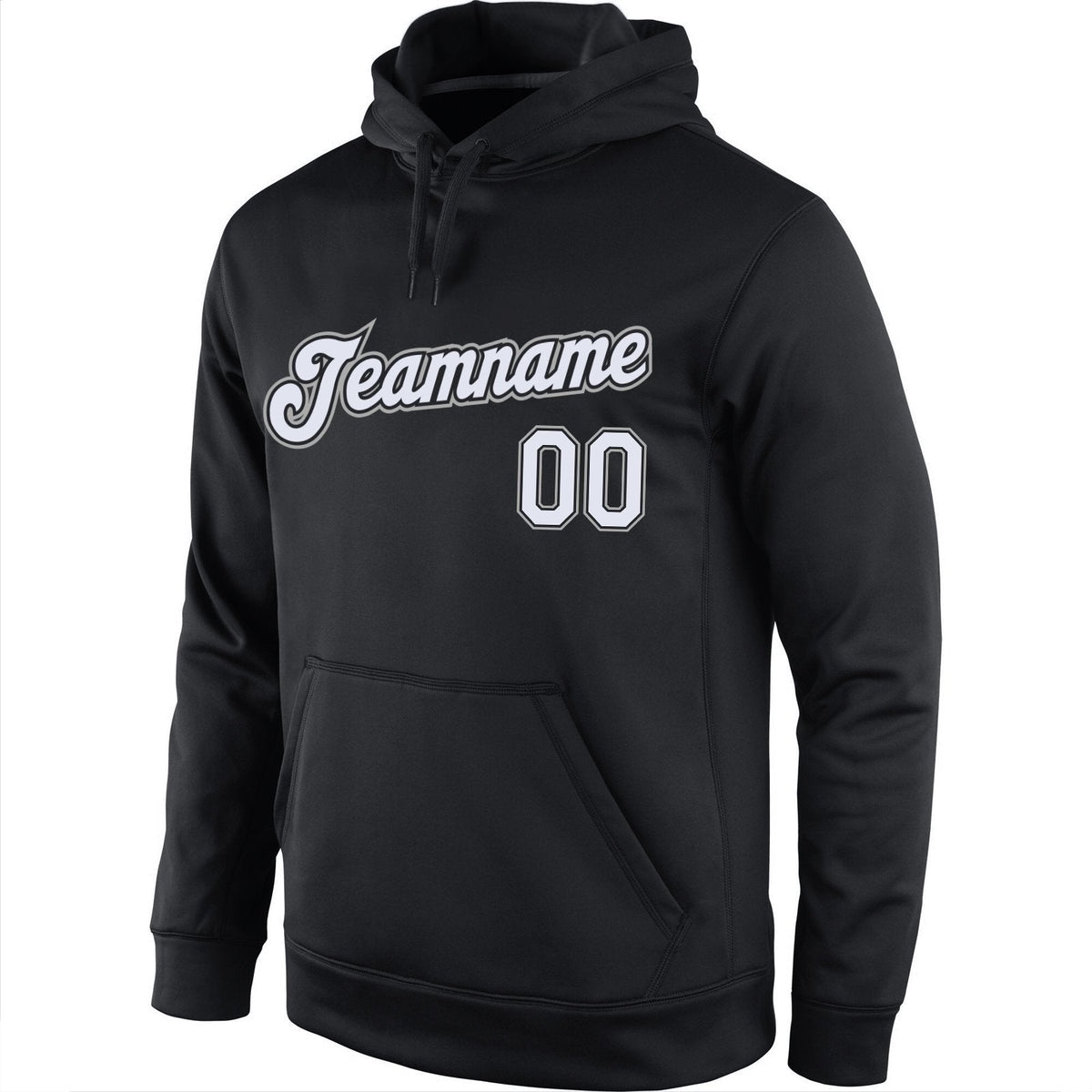 Custom Black White-Gray Classic Style Uniform Pullover Fashion Hoodie| KXKSHOP
