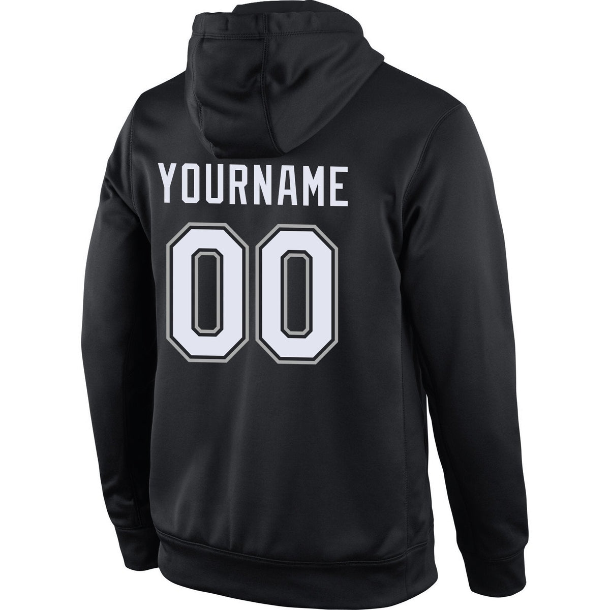 Custom Black White-Gray Classic Style Uniform Pullover Fashion Hoodie| KXKSHOP