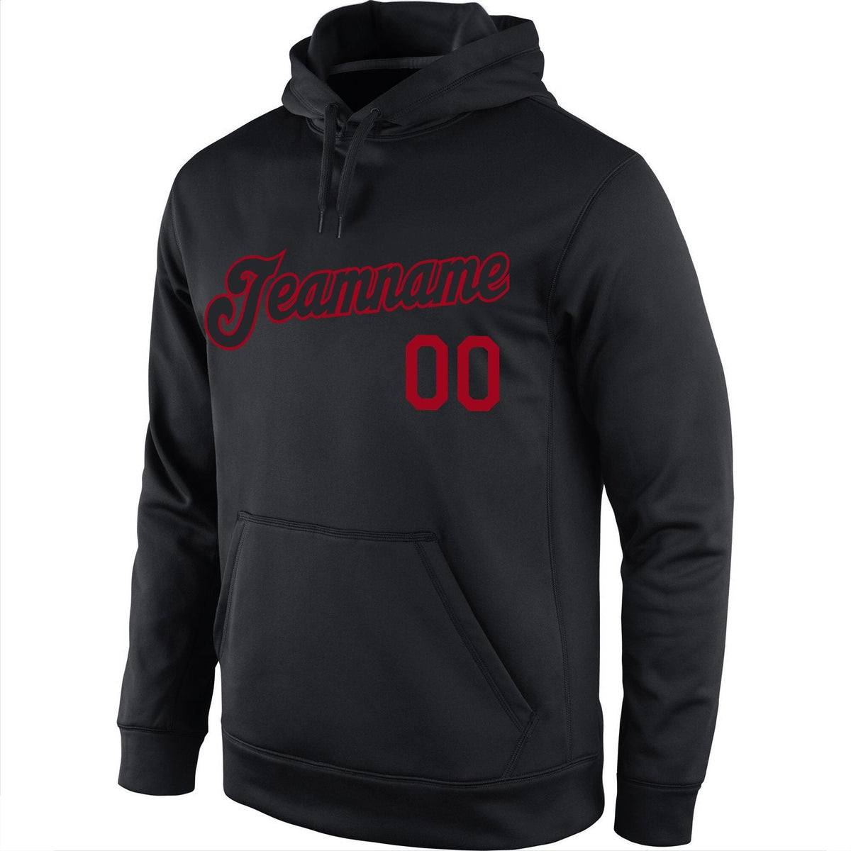 Custom Black Red Classic Style Pullover Sport Fashion Hoodie Uniform| KXKSHOP