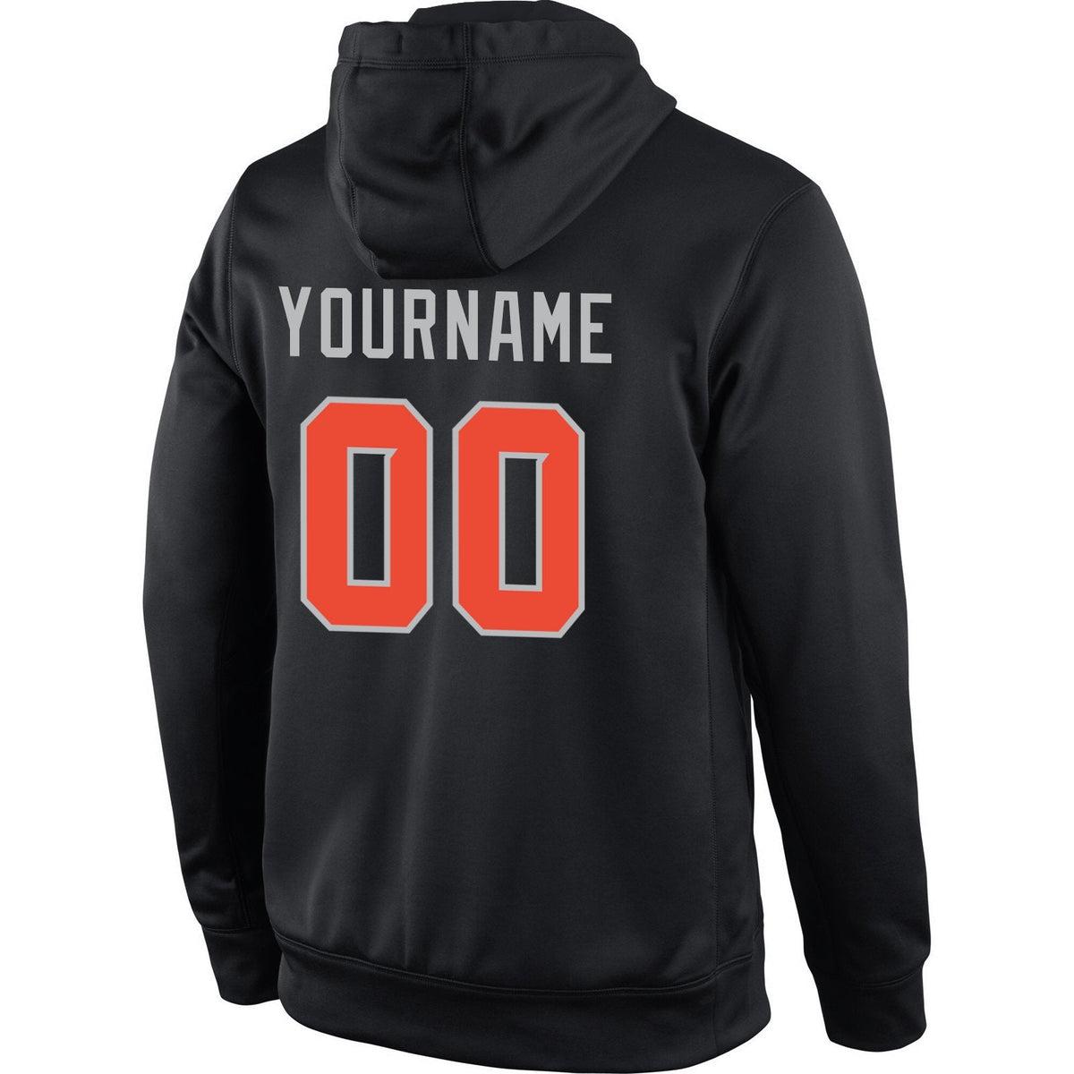 Custom Black Orange-Gray Classic Style Uniform Pullover Fashion Hoodie| KXKSHOP
