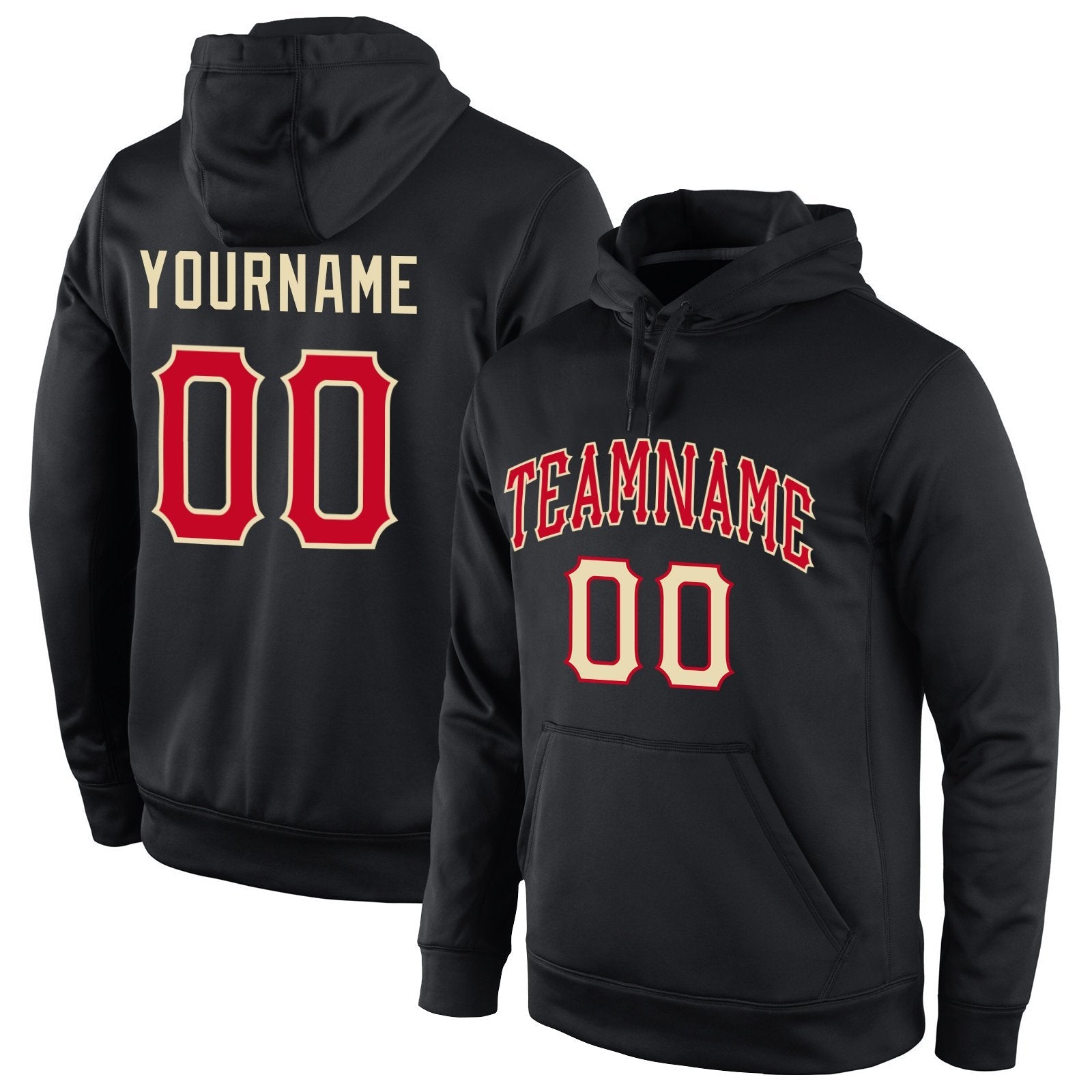 Custom Black Classic Style Uniform Pullover Fashion Hoodie| KXKSHOP