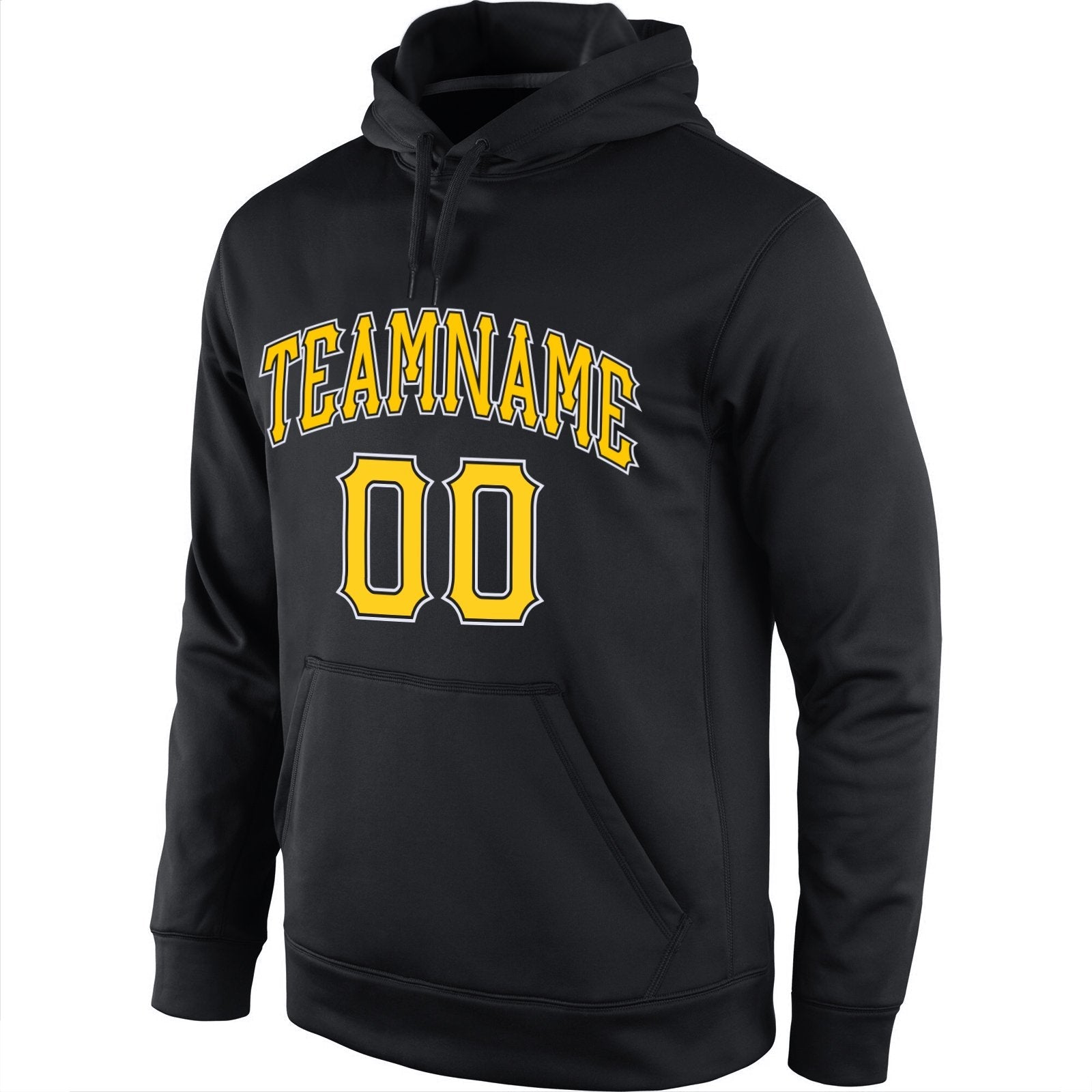 Custom Black Yellow-White Classic Style Pullover Sport Fashion Hoodie Uniform| KXKSHOP