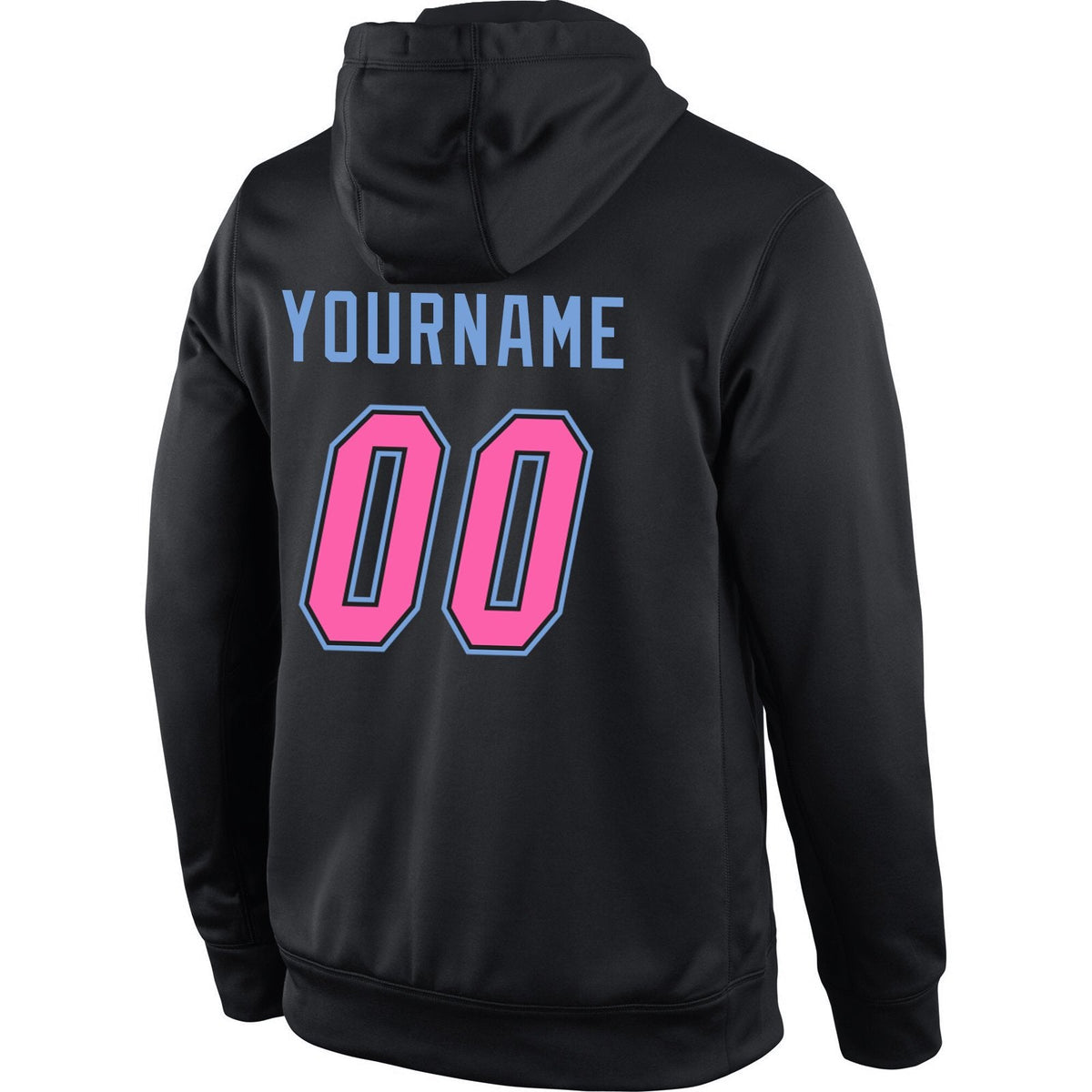 Custom Black Pink-Light Blue Classic Style Uniform Pullover Fashion Hoodie| KXKSHOP