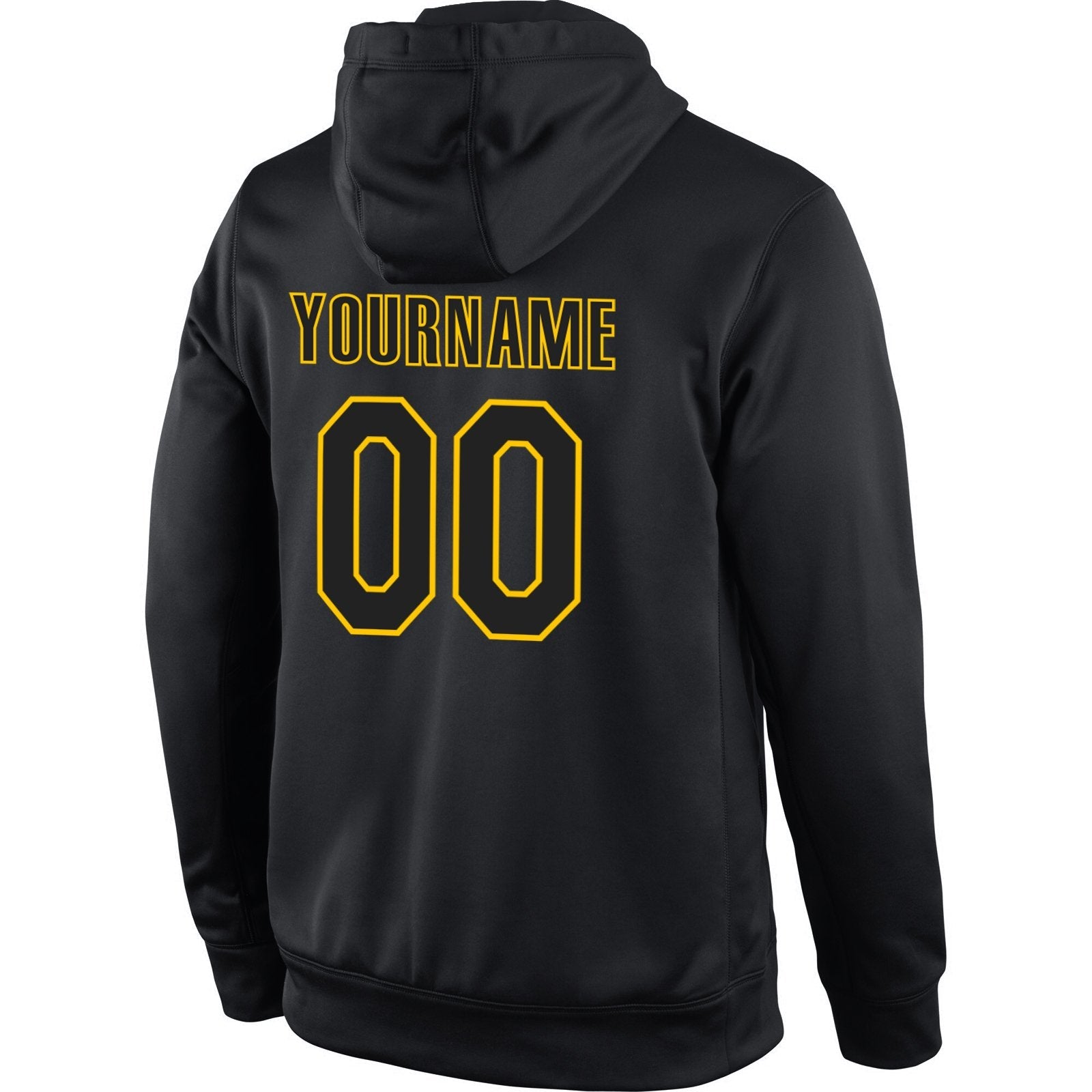 Custom Black Yellow Classic Style Pullover Sport Fashion Hoodie Uniform| KXKSHOP