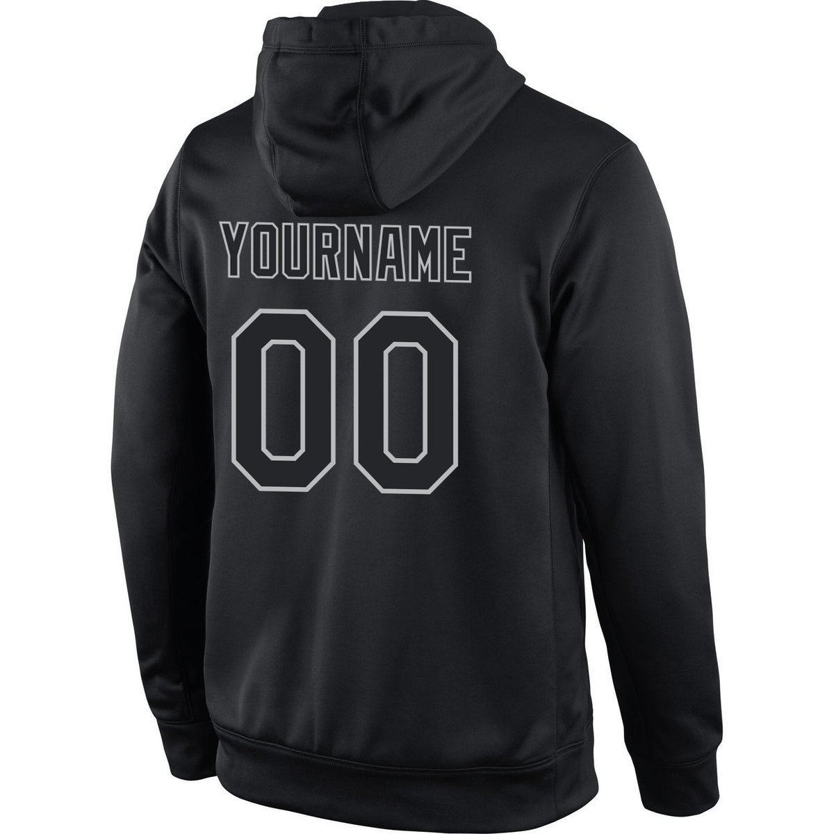 Custom Black Gray Sports Classic Style Uniform Pullover Fashion Hoodie| KXKSHOP