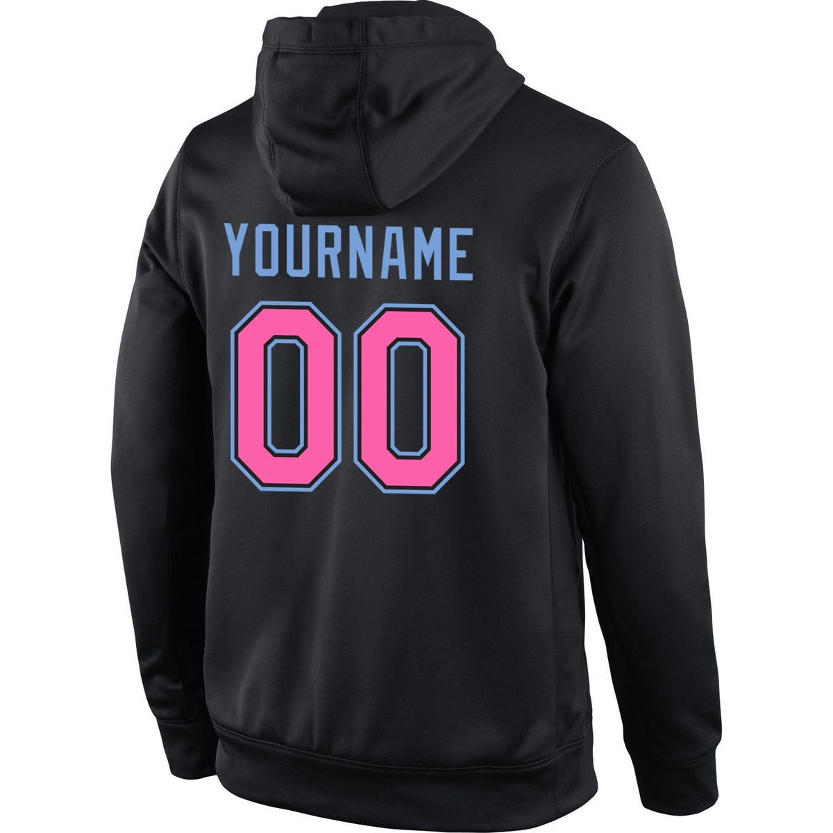 Custom Black Pink-Light Blue Classic Style Uniform Pullover Fashion Hoodie| KXKSHOP